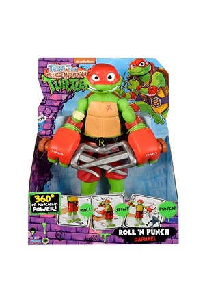 Teenage Mutant Ninja Turtles Roll N Punch Raphael Figürü 30 cm-Karakter Figürleri