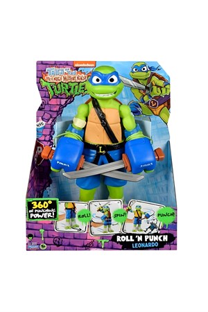Teenage Mutant Ninja Turtles Roll N Punch Leonardo Figürü 30 cm-Karakter Figürleri