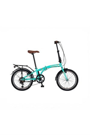 Ümit Cunda Folding - 20 Jant - Katlanır Şehir Bisikleti - Sky Blue Gold-Bisiklet