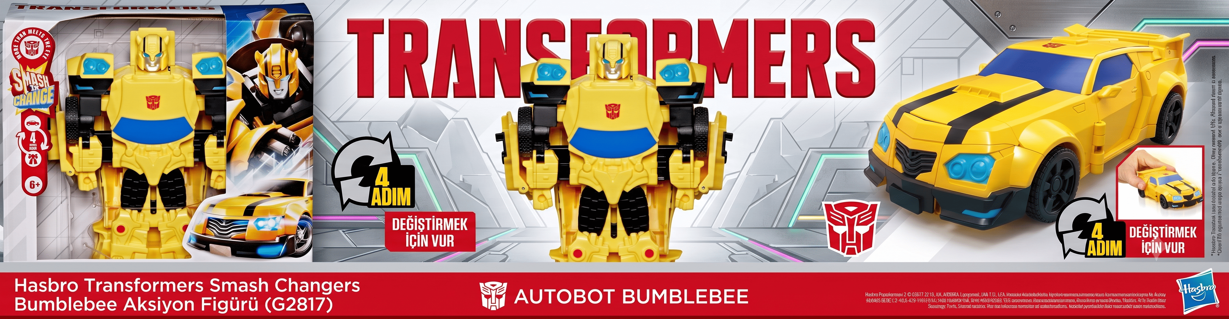 Hasbro Transformers Smash Changers Bumblebee Aksiyon Figürü G2817
