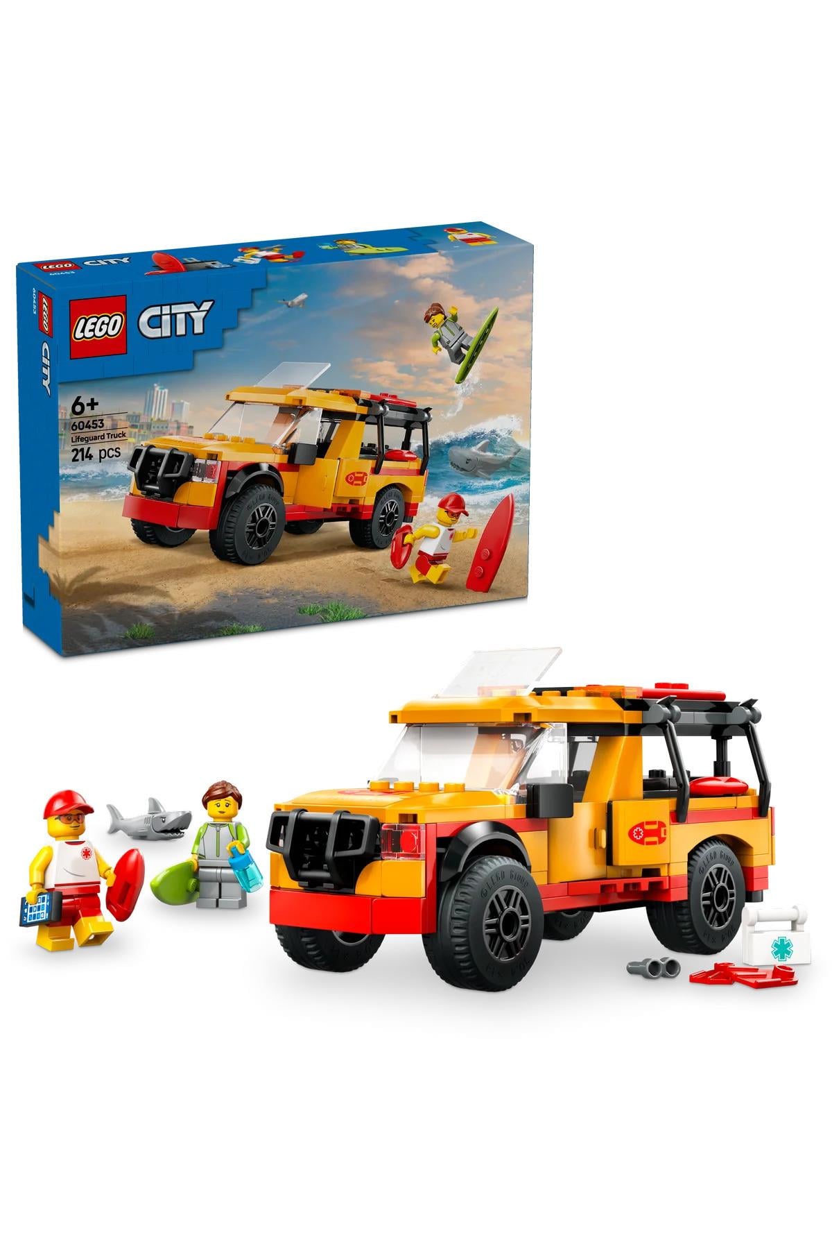 ® City Cankurtaran Kamyoneti 60453 - 6+ Çocuklar için Yaratıcı Oyuncak Yapım Seti (214P)-Lego