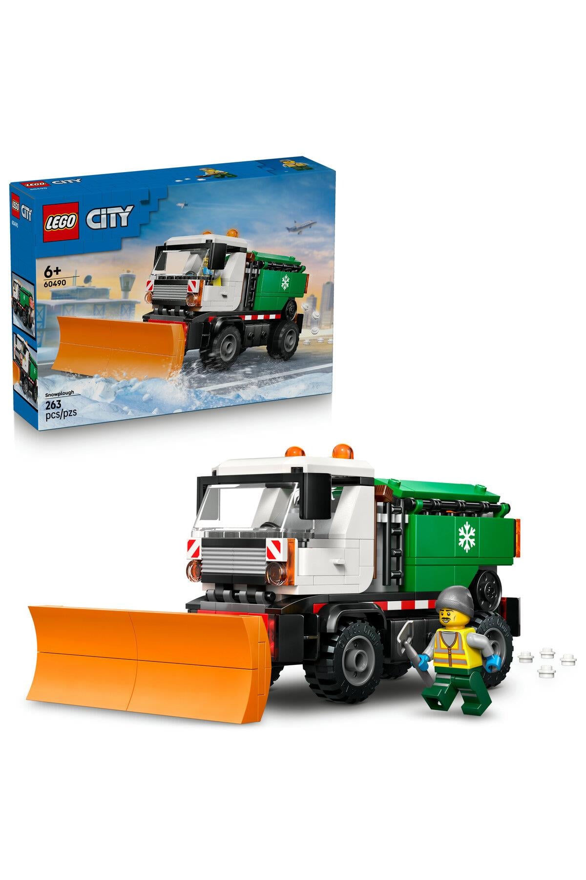 ® City Kar Küreme Aracı 60490 - 6+ Yaratıcı Oyuncak Yapım Seti (263 Parça)-Lego