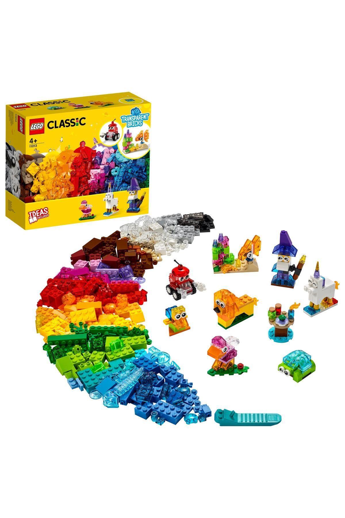 ® Classic Yaratıcı Şeffaf Yapım Parçaları 11013 - Çocuklar İçin Yaratıcı Yapım Seti (500 Parça)-Lego
