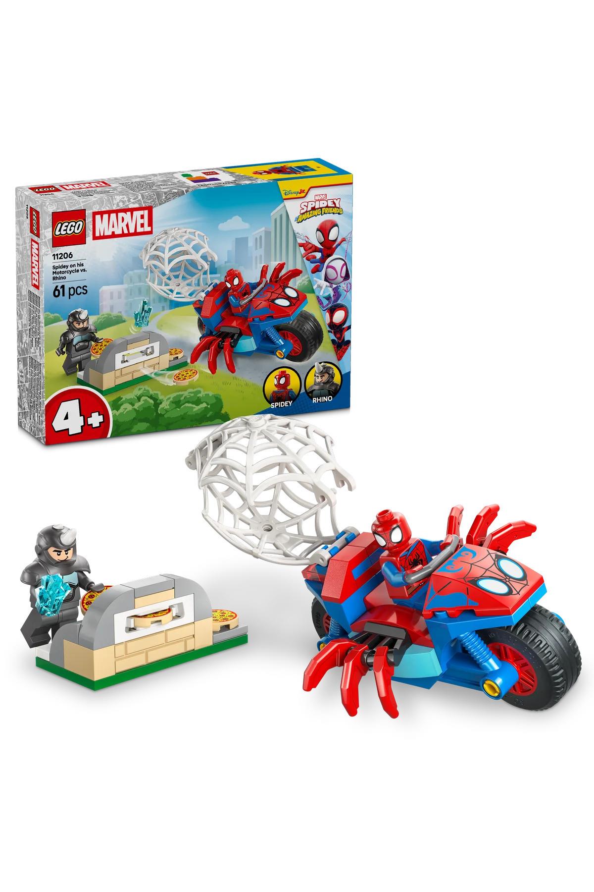 ® ǀ Marvel Spidey ve Arkadaşları Spidey vs. Rhino 11206 - 4+ Oyuncak Yapım Seti (61 Parça)-Lego