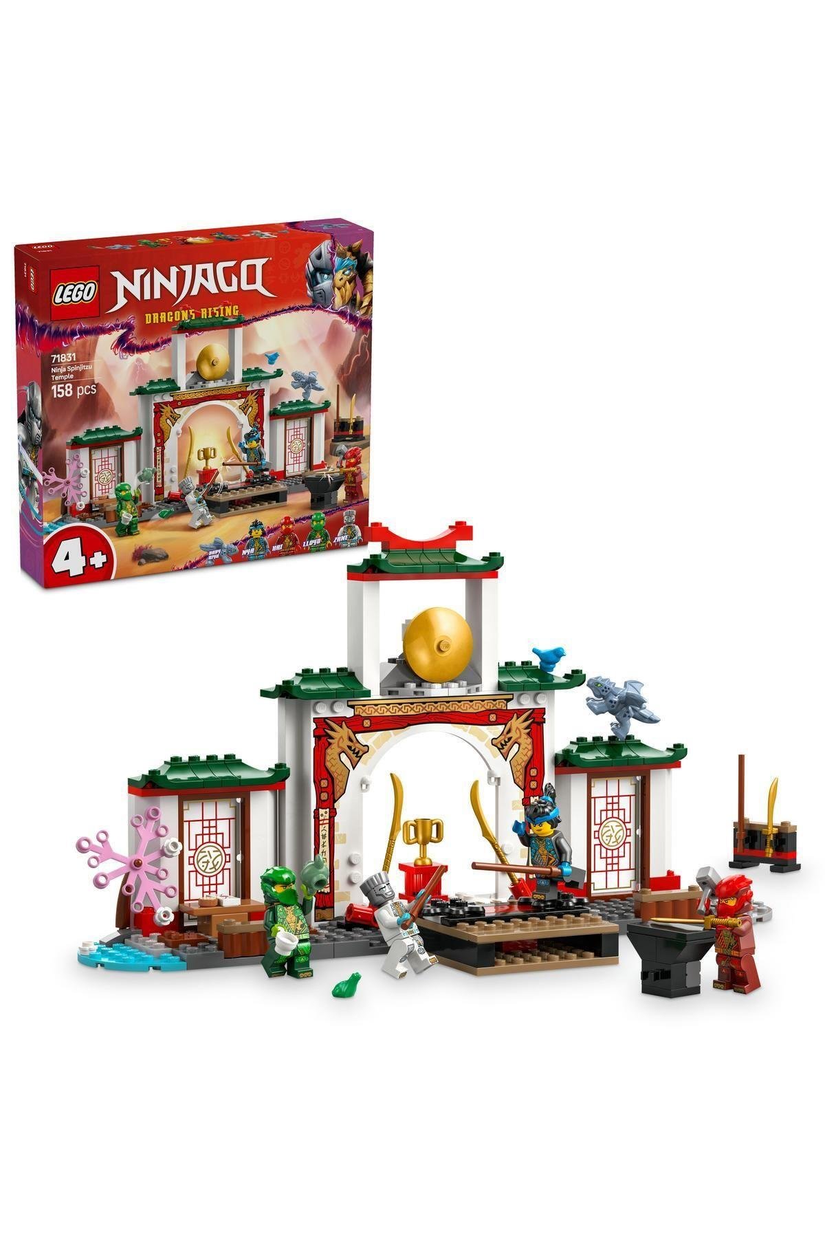 ® NINJAGO® Ninja Spinjitzu Tapınağı 71831 - 4 Yaş ve Üzeri Çocuklar için Yapım Seti (158 Parça)-Lego