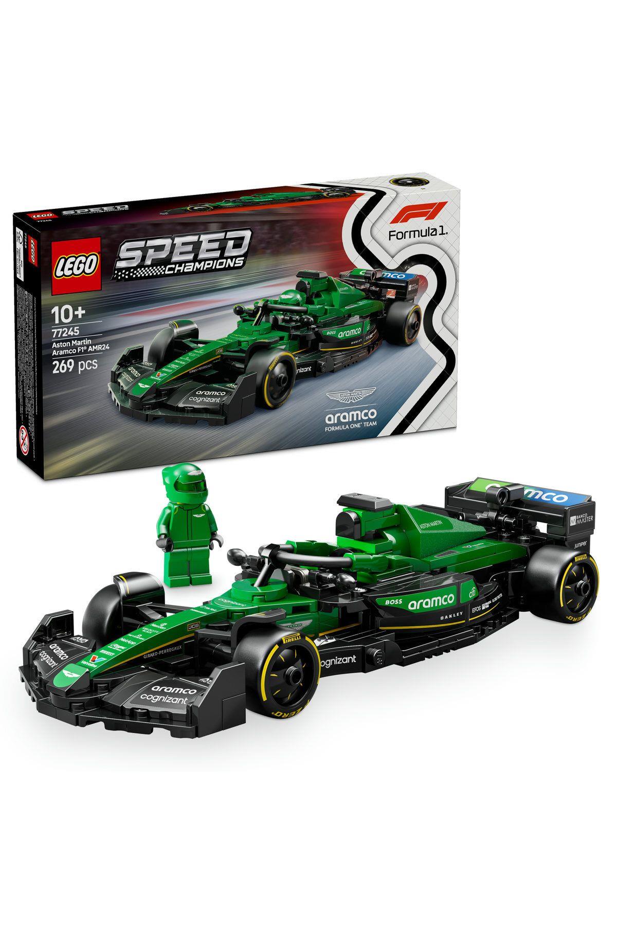 ® Speed Champions Aston Martin Aramco F1® AMR24 Yarış Arabası 77245-10+ Yapım Seti(269 Parça)-Lego