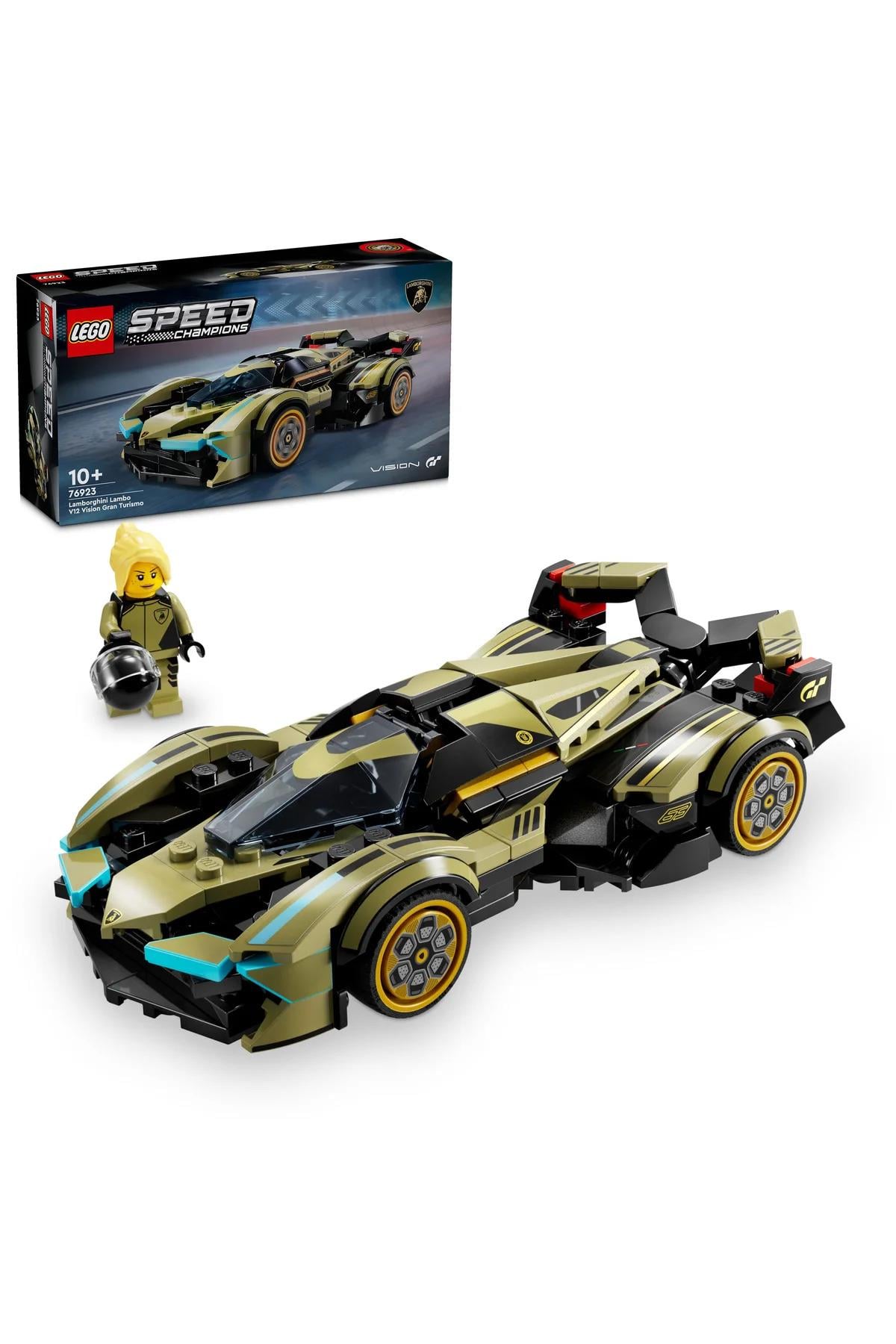 ® Speed Champions Lamborghini Lambo V12 Vision GT Süper Araba 76923 – 10+ Oyuncak Yapım Seti (230P)-Lego