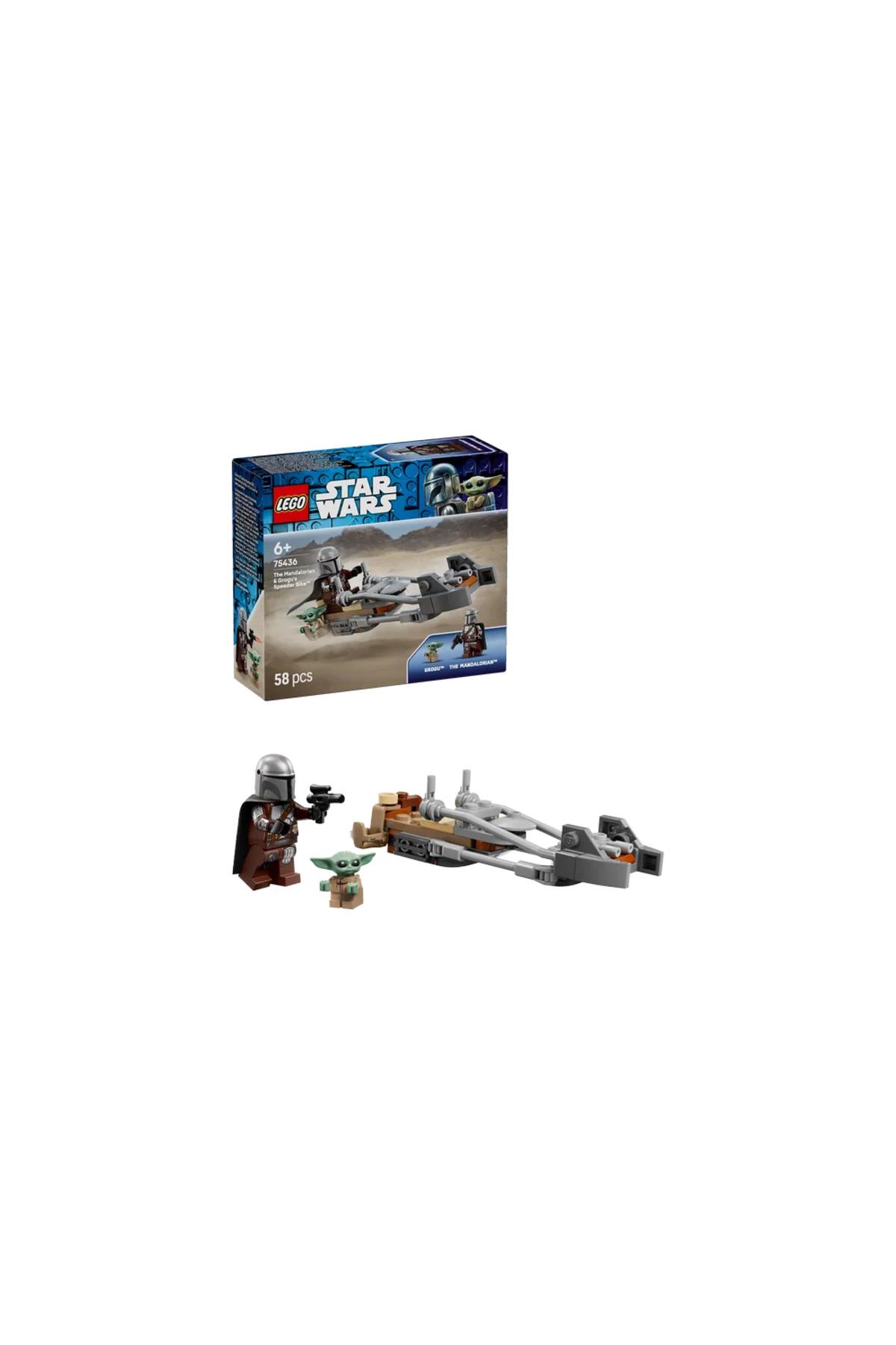 ® Star Wars™ Mandalorian ve Grogu’nun Hız Motoru 75436 - 6+ Oyuncak Yapım Seti (58 Parça)-Lego