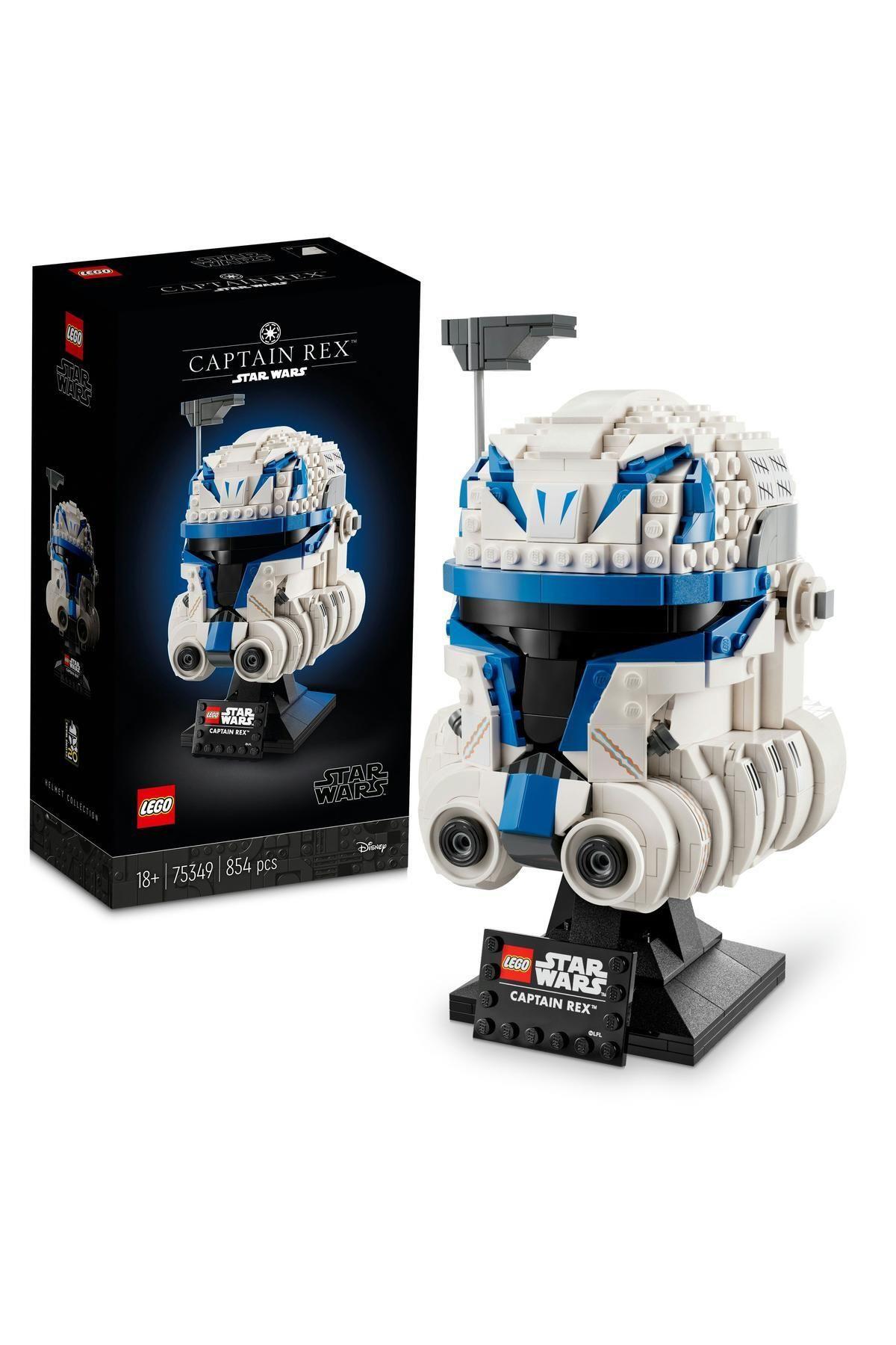 ® Star Wars™ Yüzbaşı Rex™ Kaskı 75349 - Yetişkinler için Koleksiyonluk Yapım Seti (854 Parça)-Lego