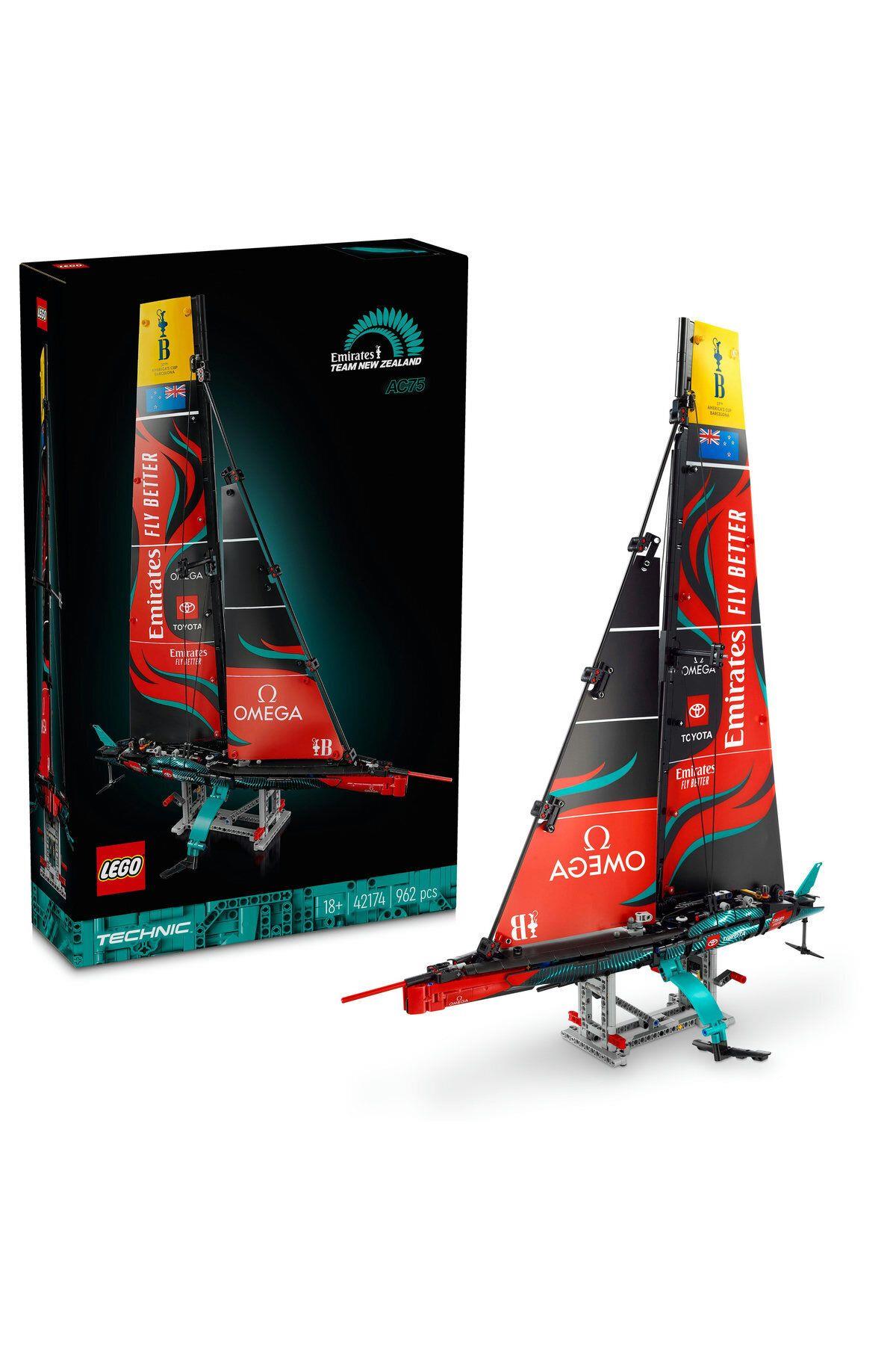® Technic Emirates Team New Zealand AC75 Yat 42174 - Yetişkinler için  Yapım Seti (962 Parça)-Lego Technic