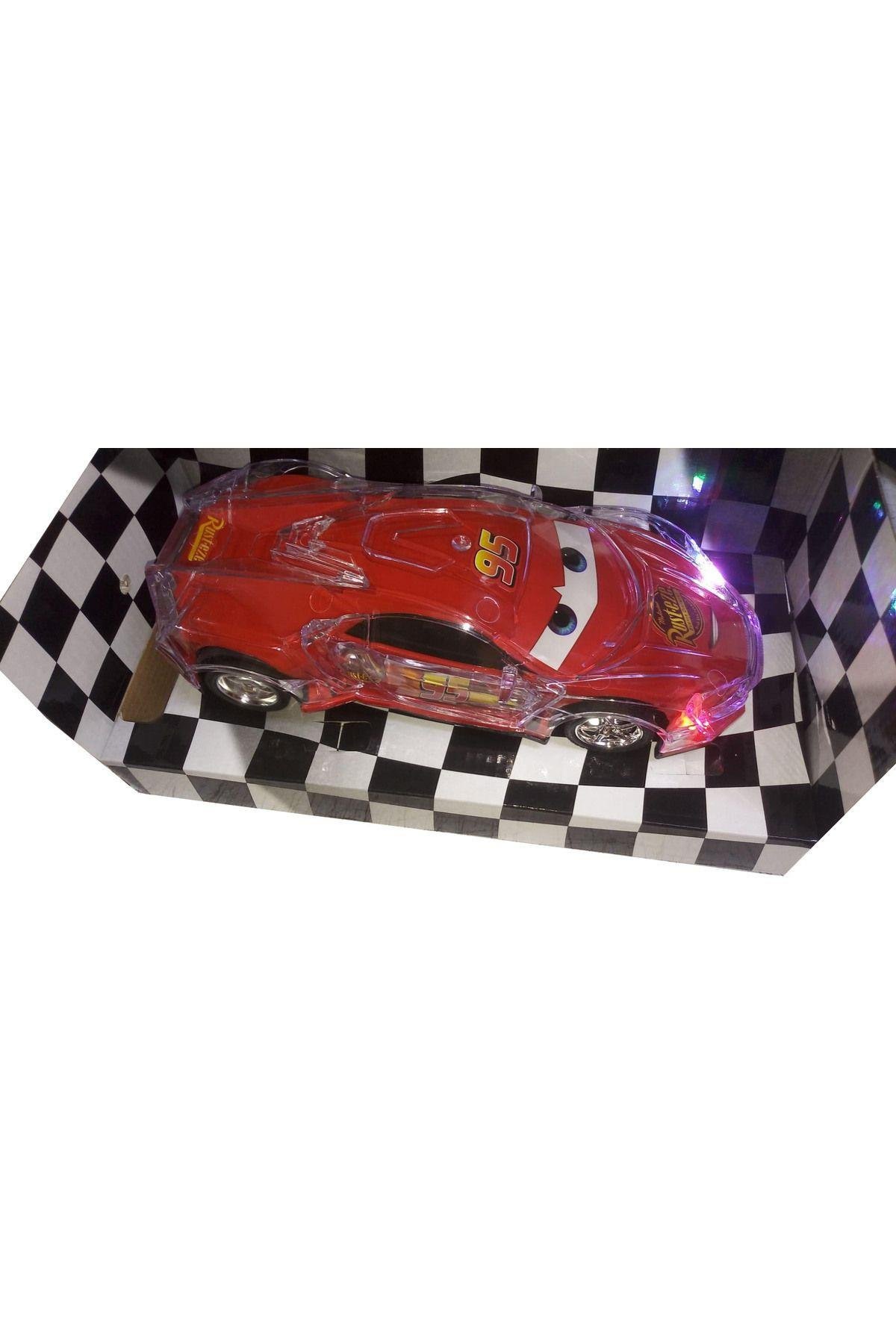 .farları Yanan Işıklı Şimşek Mekkuin. Pilli Şeffaf Racing Araba-Uzaktan Kumandalı Araçlar