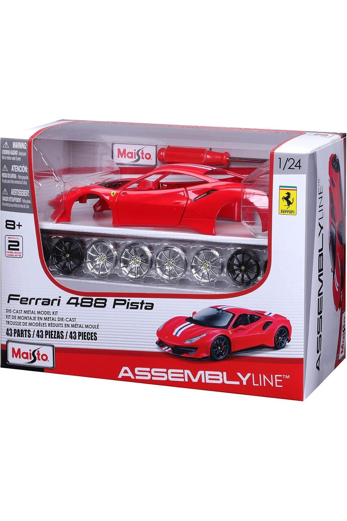 1:24 Assembly Line Ferrari 488 Pista - Red-Maket Araçlar