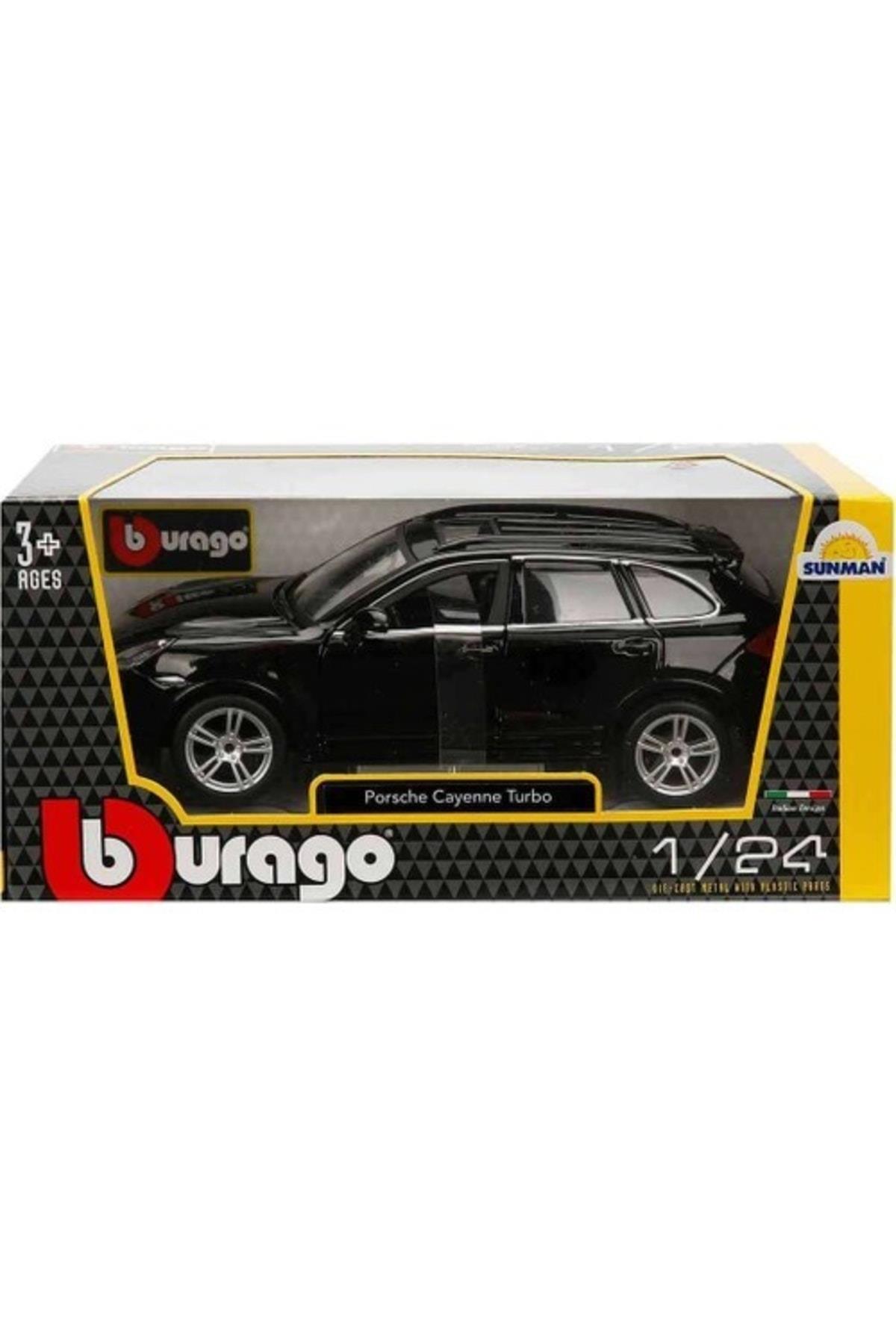 1:24 Porsche Cayenne Turbo Plus Siyah Model Araba-Maket Araçlar