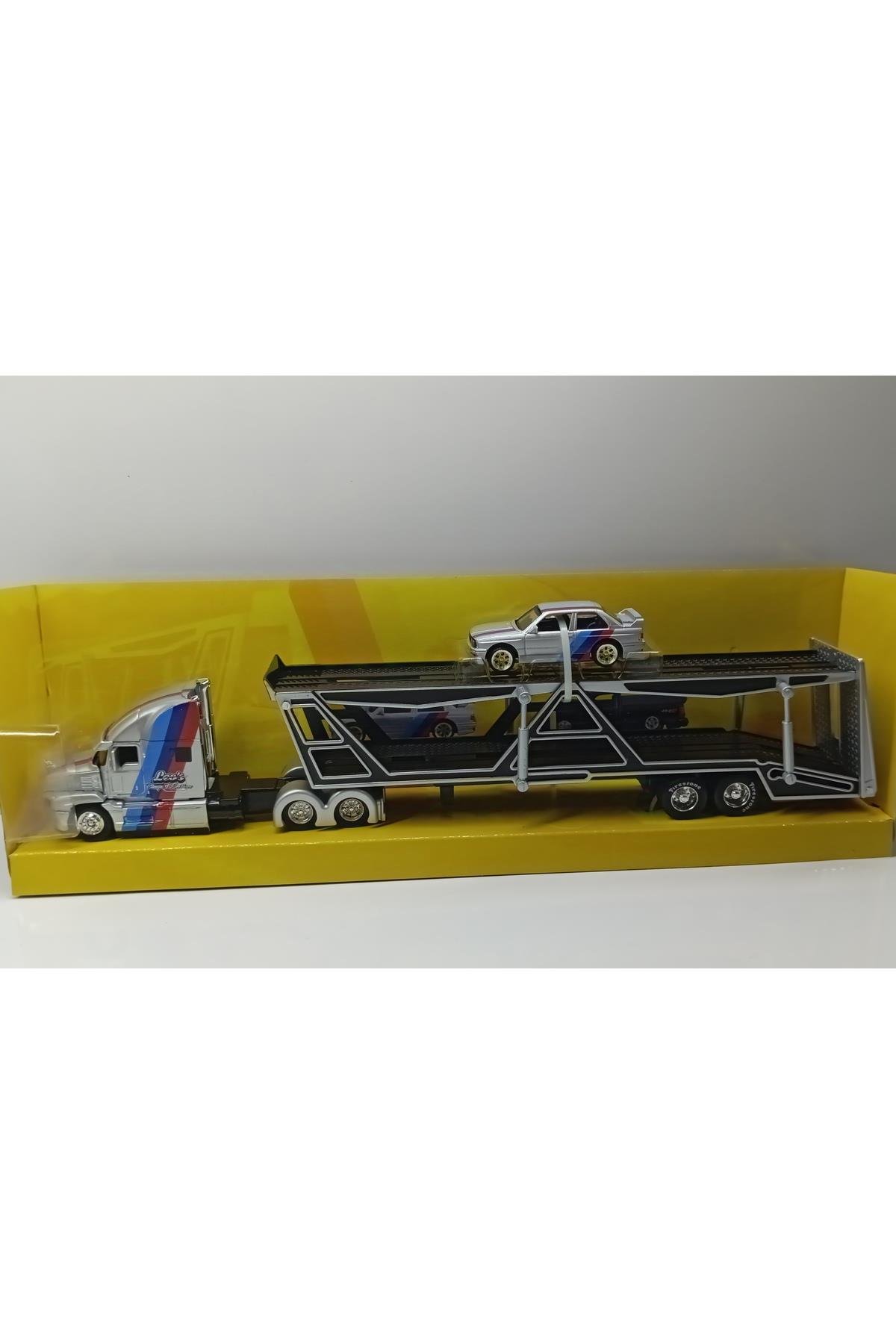 1:64 Ölçek Mack Anthem/1988 Bmw M3 Serisi Taşıyıcı Tır-Maket Araçlar