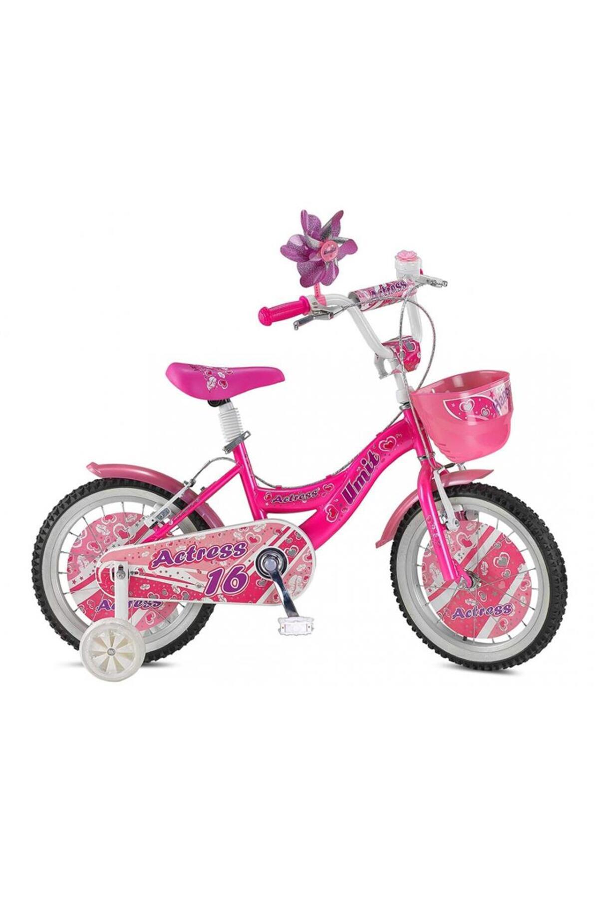 1664 Actress-bmx-sepet-v-kız Çocuk Bisikleti 16 Jant Pembe-Bisiklet