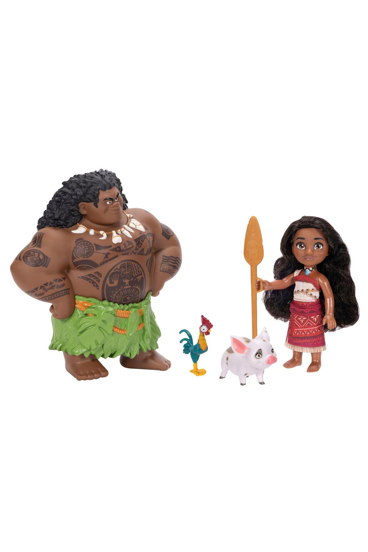 2 Moana Ve Maui Oyun Seti 15 Cm 237556-Oyuncak Bebekler