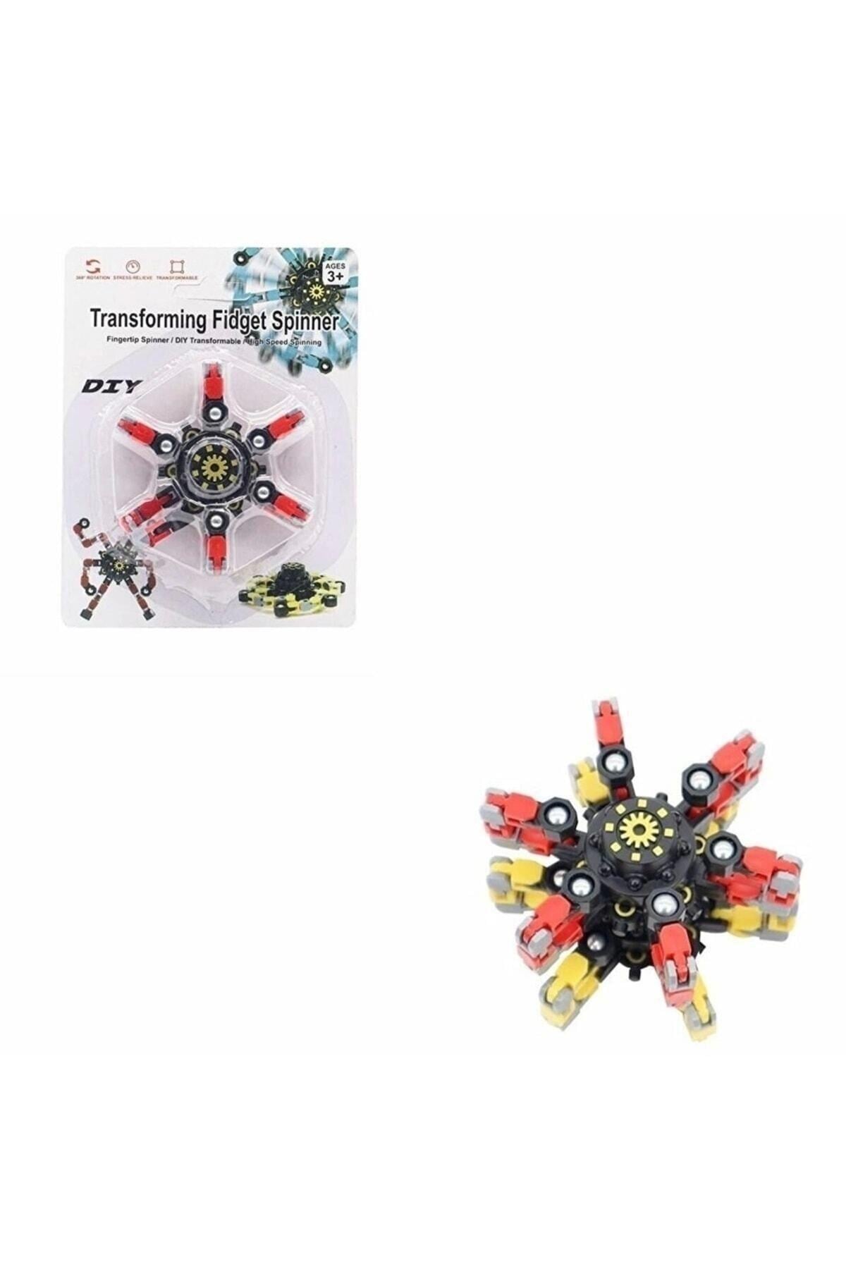Arptoy Fidget Spinners Dönüştürülebilir Zincir Robot Oyuncak Stres Çarkı-Eğitici Oyuncak