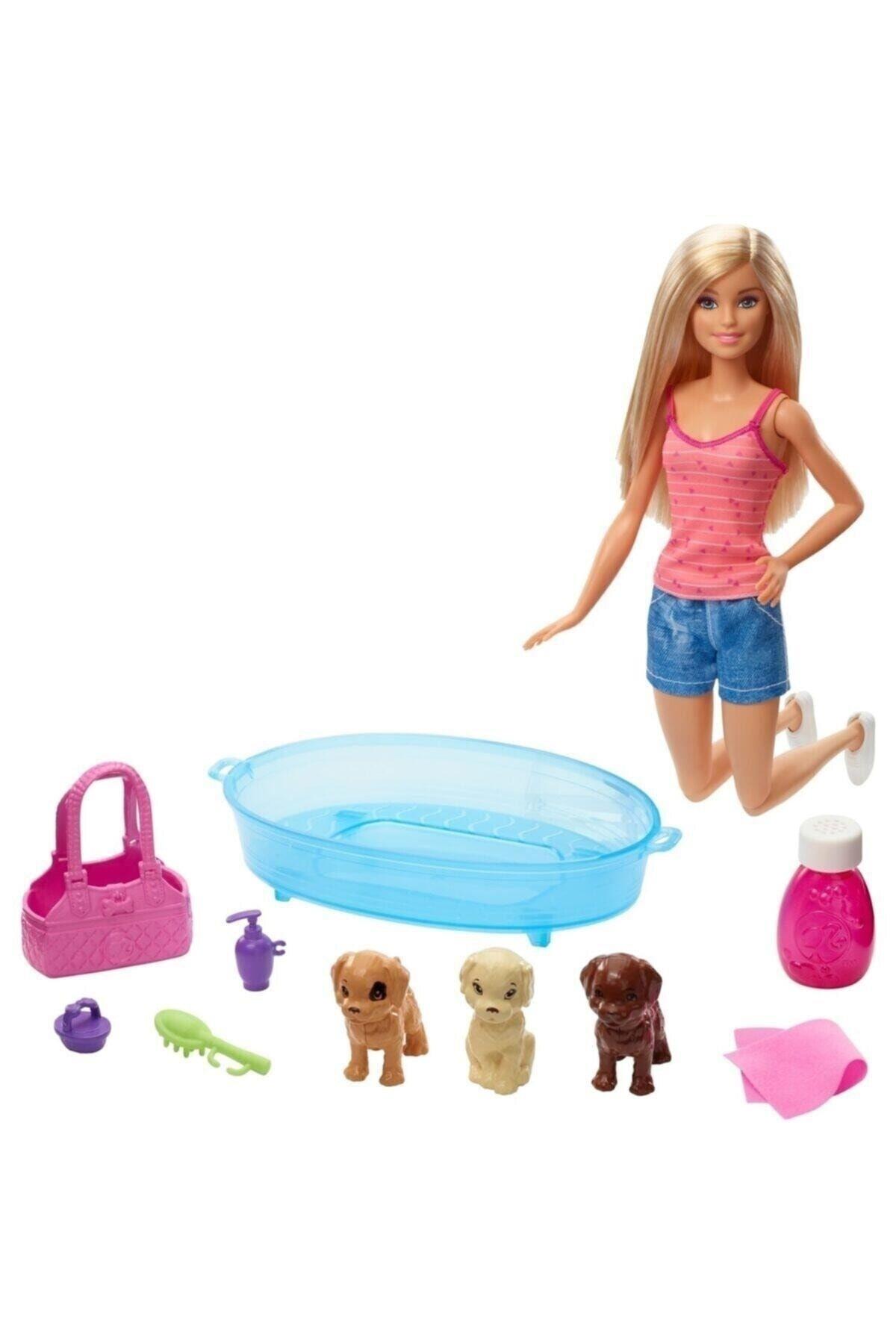Barbie Barbıe Ve Köpekleri Banyo Keyfinde-Oyuncak Bebekler