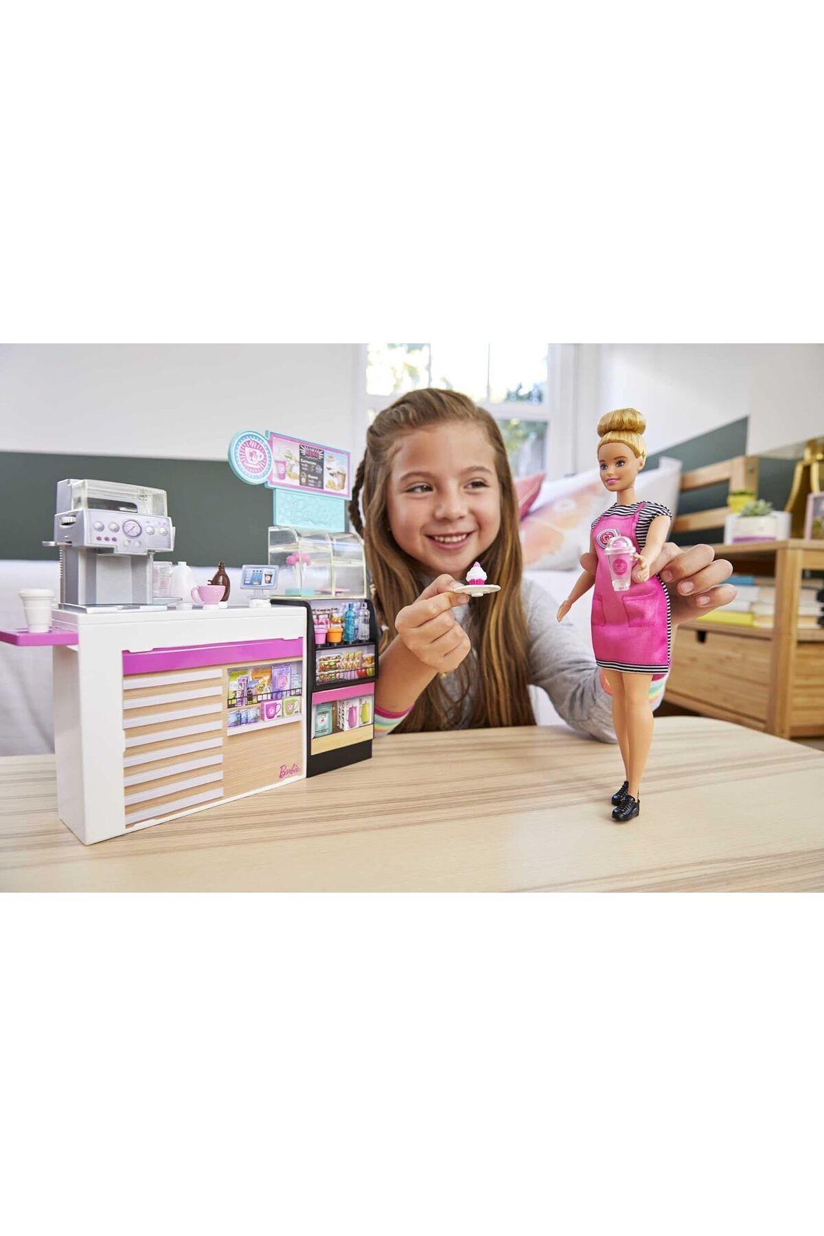 Barbie Bf Market Gmw03 Nin Kahve Dükkanı Oyun Seti-Oyuncak Bebekler