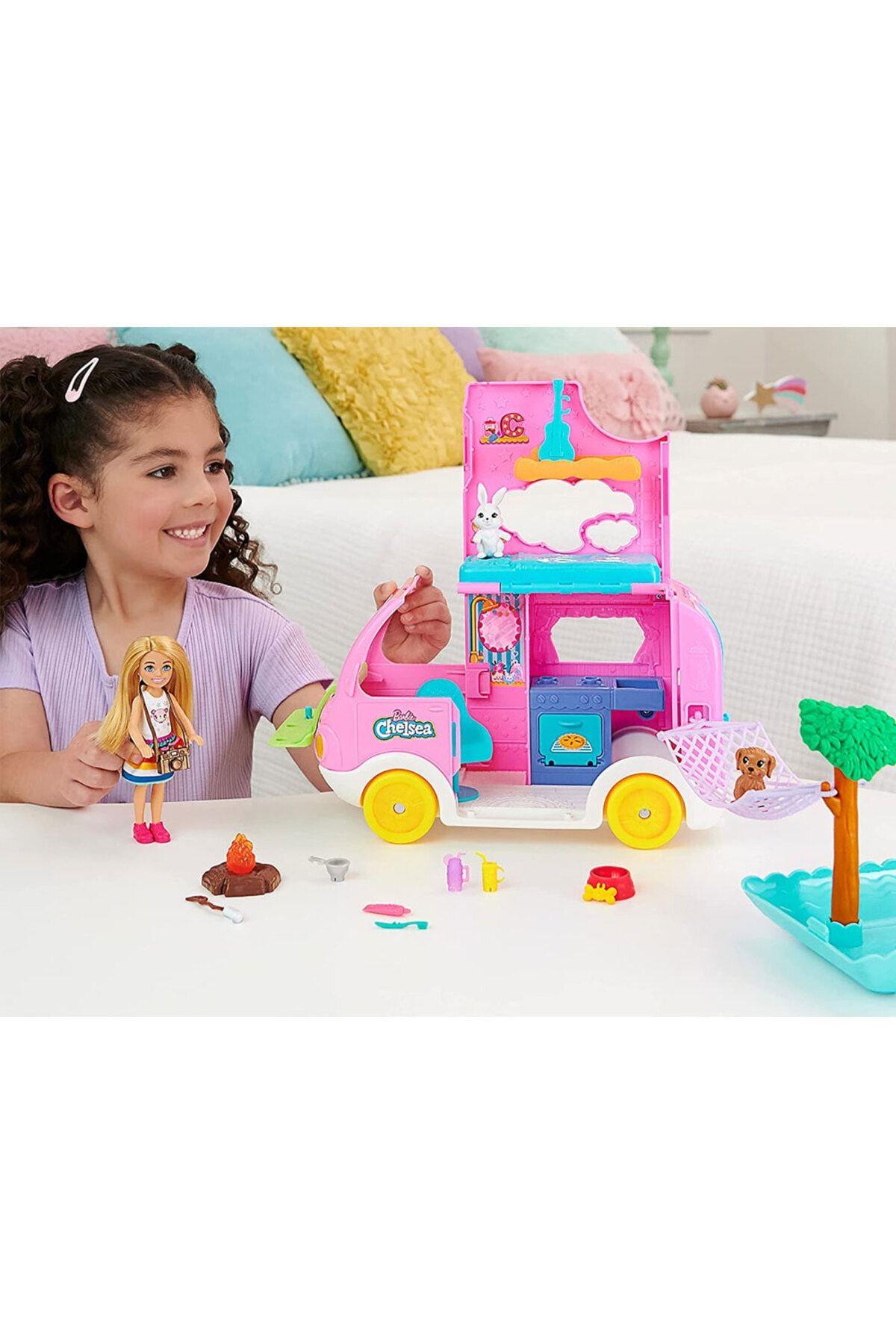 Barbie Chelseanin Yeni Karavanı HNH90-Oyuncak Bebekler