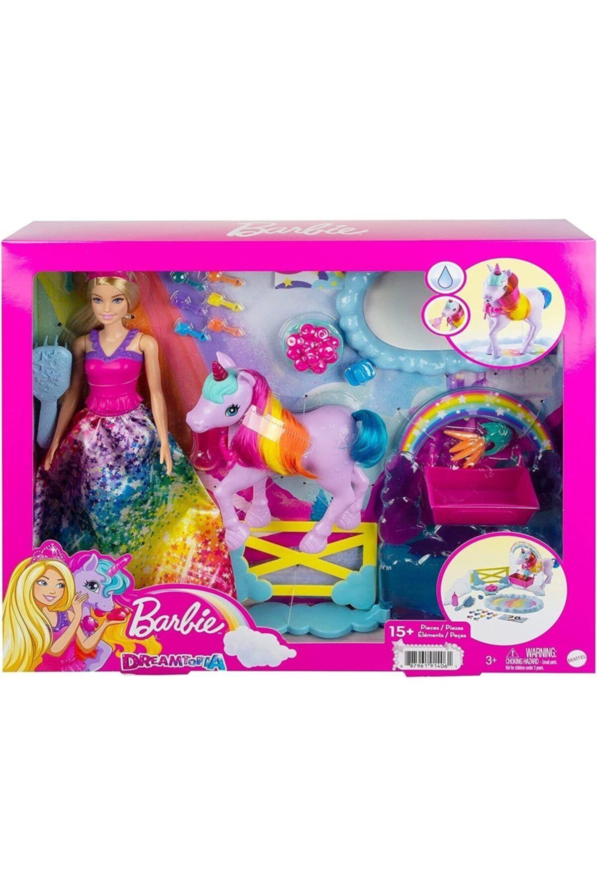 Barbie Dreamtopia Bebek Ve Tek Boynuzlu At Gtg01-Oyuncak Bebekler