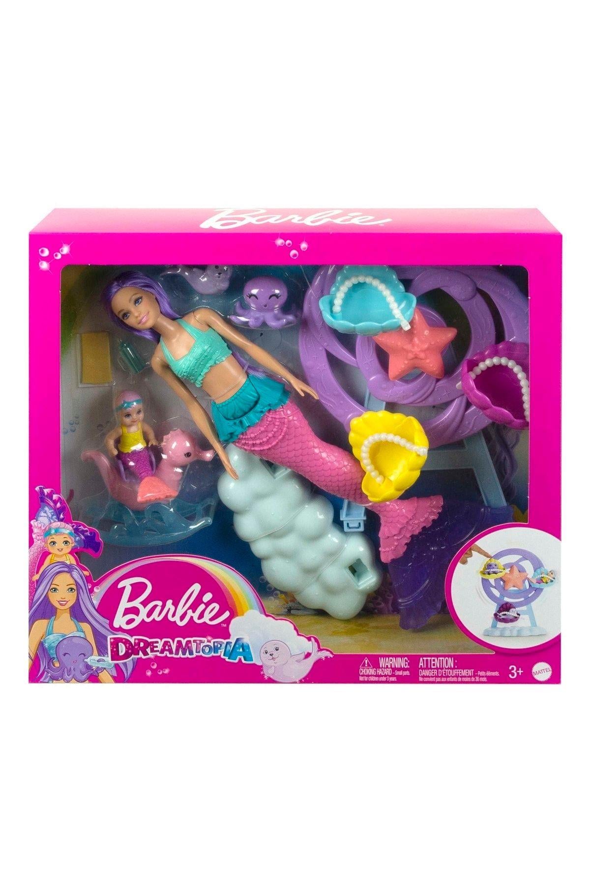 Barbie Dreamtopia Deniz Kızı Bebek ve Çocuk Oyun Alanı-Oyuncak Bebekler
