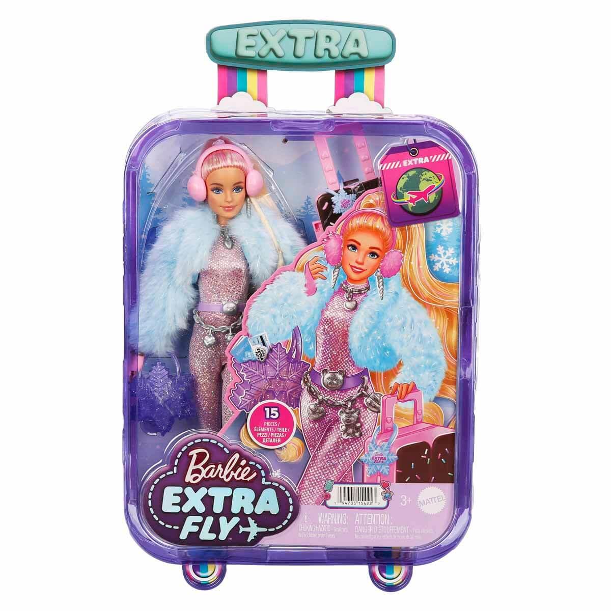 Barbie Extra Seyahat Bebekleri Kar Temalı HPB16-Oyuncak Bebekler