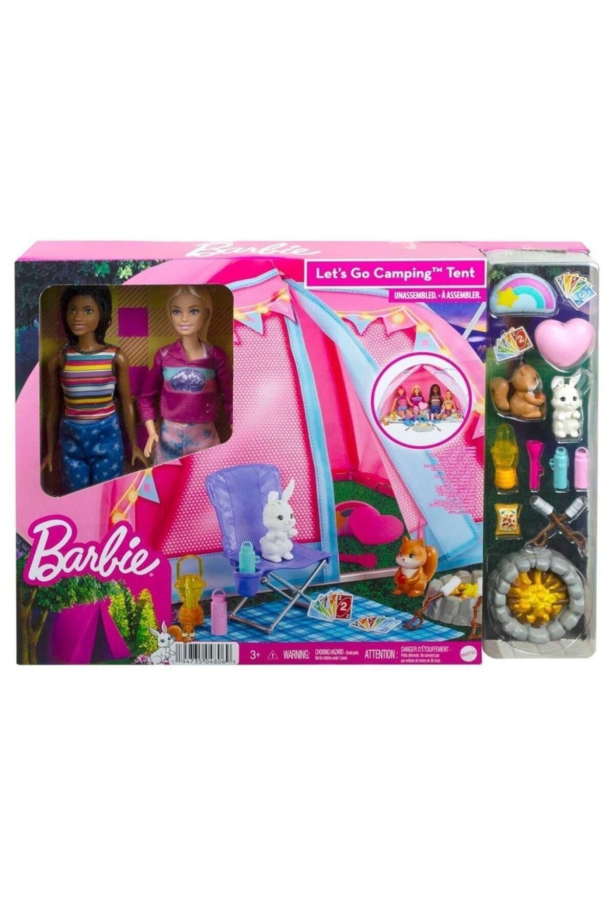 Barbie Malibu Ve Brooklyn Kampta Oyun Seti Hgc18-Oyuncak Bebekler