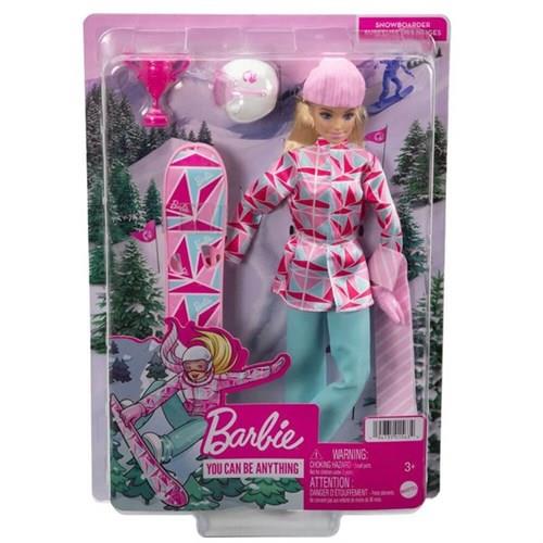 Barbie Snowboard Sporcusu Bebek HCN32-Oyuncak Bebekler