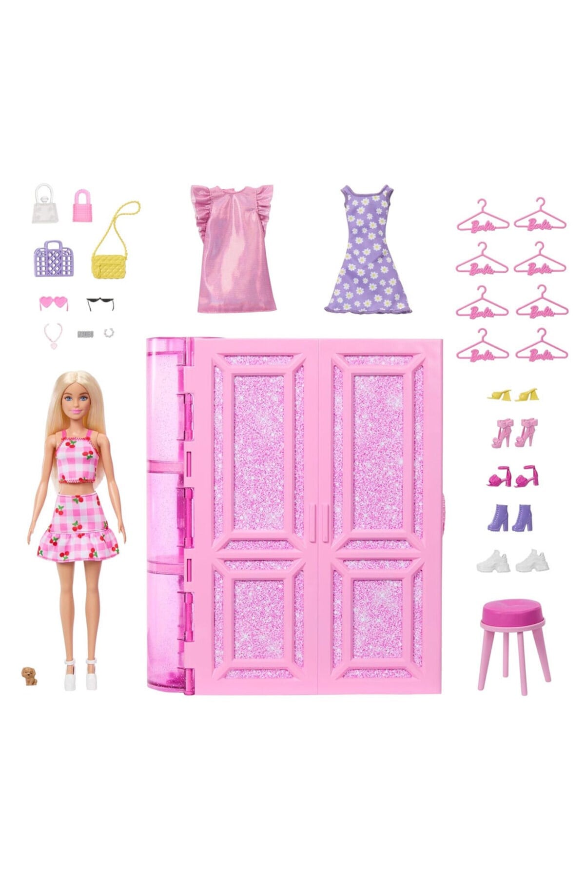 Barbie'nin Rüya Gardırobu ve Bebek Oyun Seti HXD58-Oyuncak Bebekler
