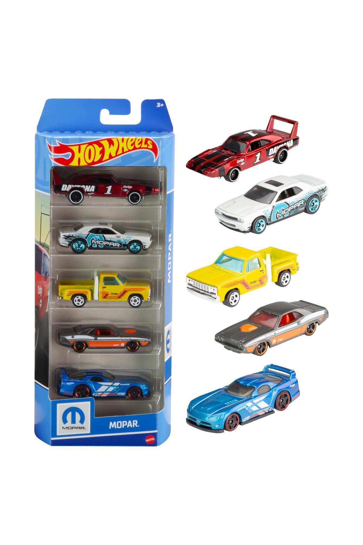 Beşli Araba Seti Mopar HTV48-Oyuncak Arabalar ve Kamyonlar