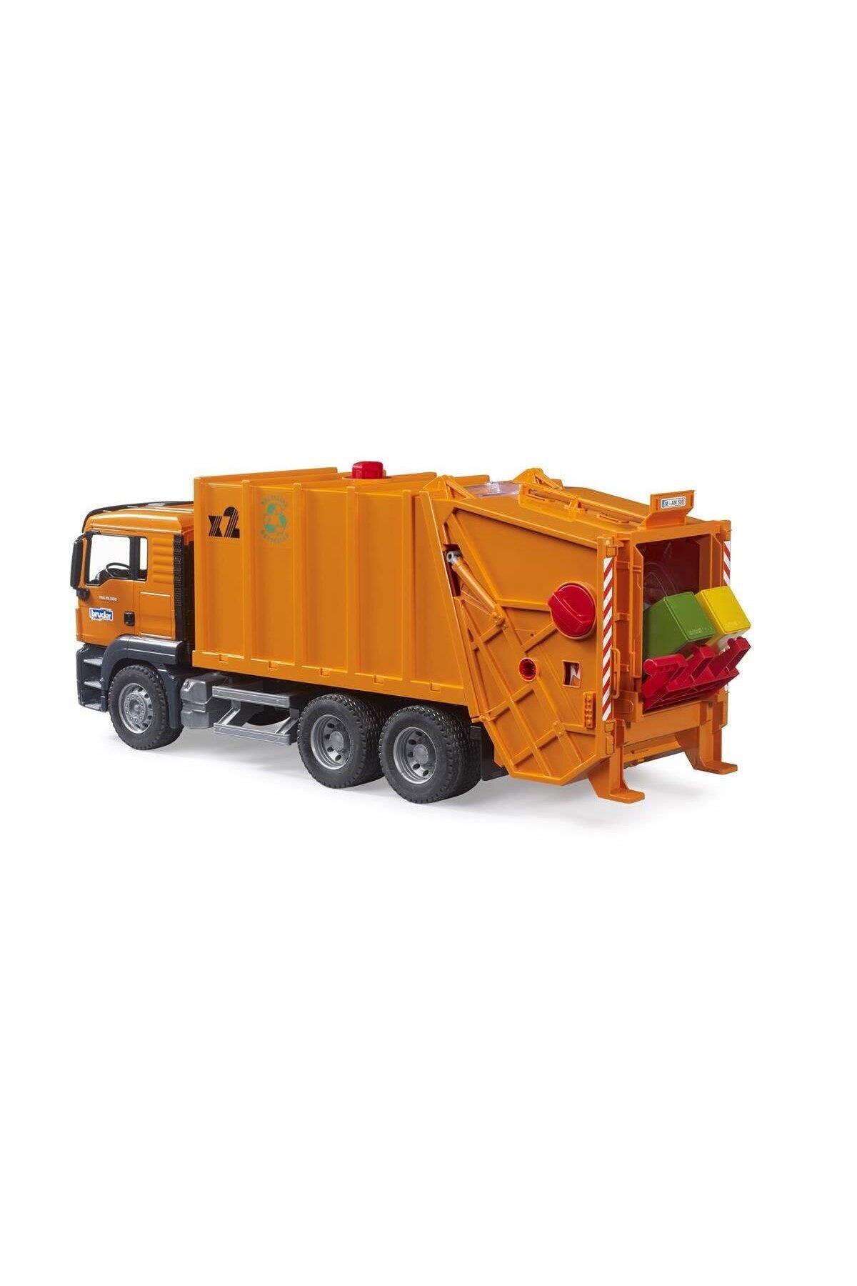 Br03760 Man Tgs Çöp Kamyonu Turuncu-Oyuncak Arabalar ve Kamyonlar