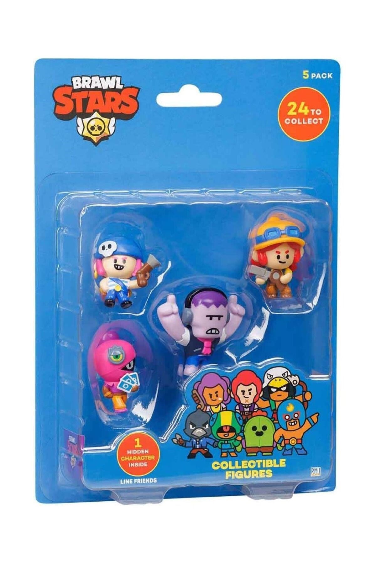 Brawl Stars 5 li Figür Seti Model 3-Karakter Figürleri