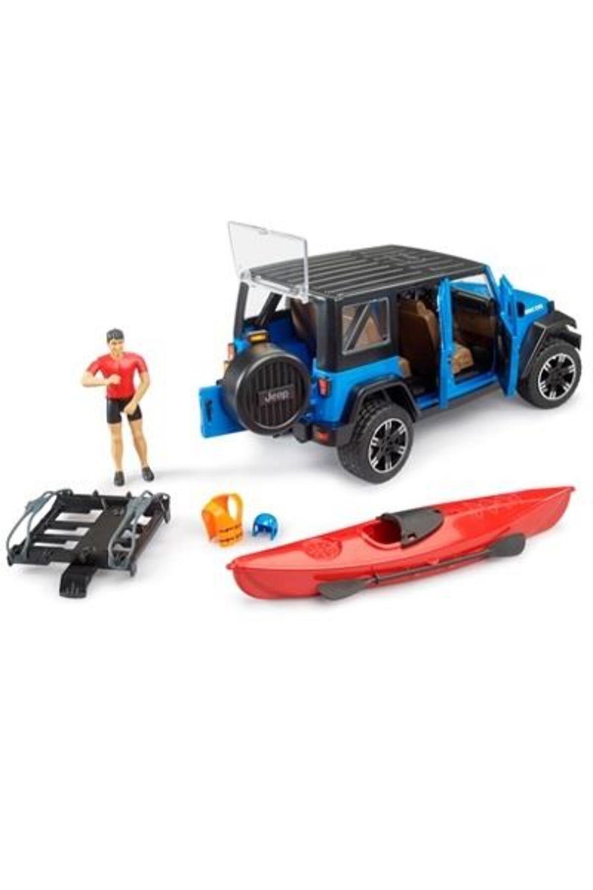 Bruder Jeep Wrangler U. Rubicon, Kano ve Sürücü BR02529-Maket Araçlar