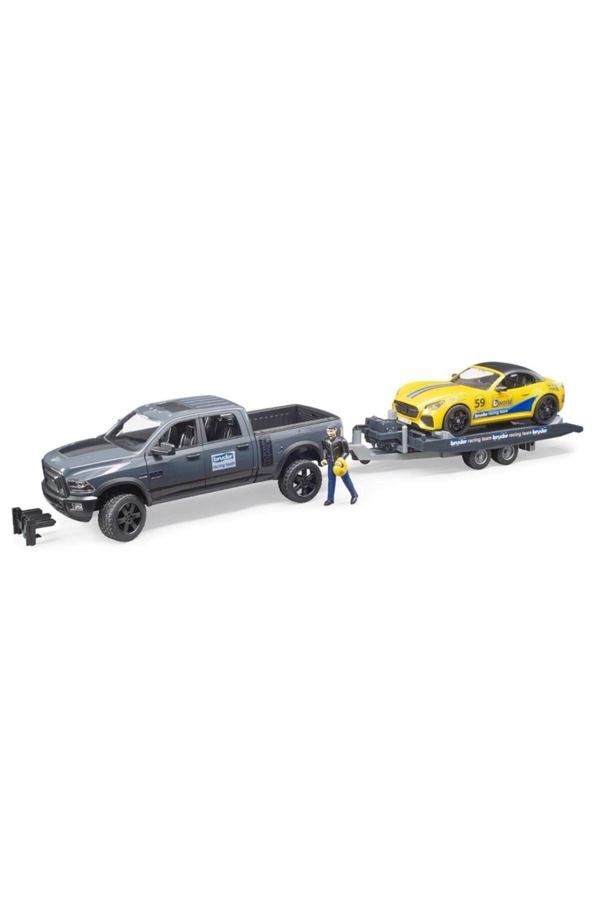Bruder Ram 2500 Pıckup ve Roadster Yarış Arabası BR02504 Lisanslı Ürün-Oyuncak Arabalar ve Kamyonlar