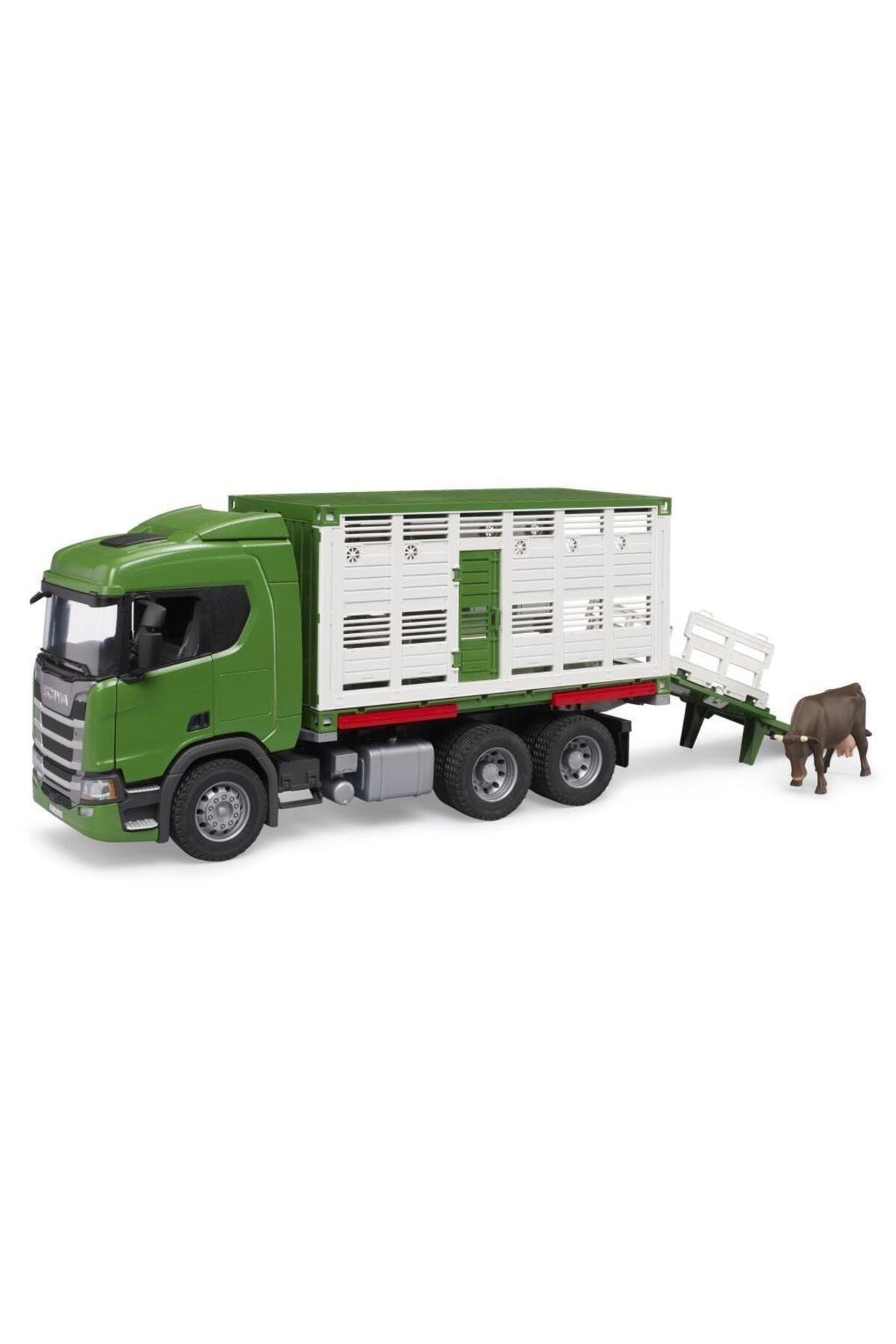 Bruder Scania 560R Hayvan Nakil Araci BR03548 Lisanslı Ürün-Oyuncak Arabalar ve Kamyonlar