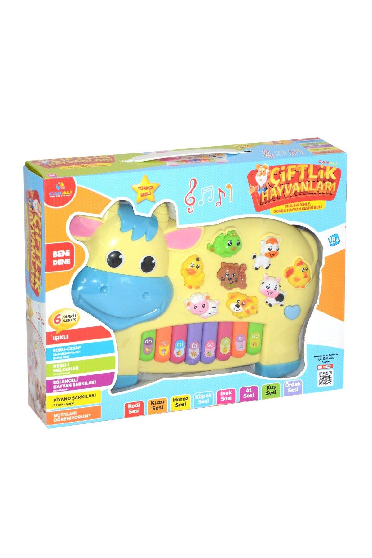 Cnl-2222-2223 Türkçe Piano Çiftlik Hayvanları-Eğitici Oyuncak