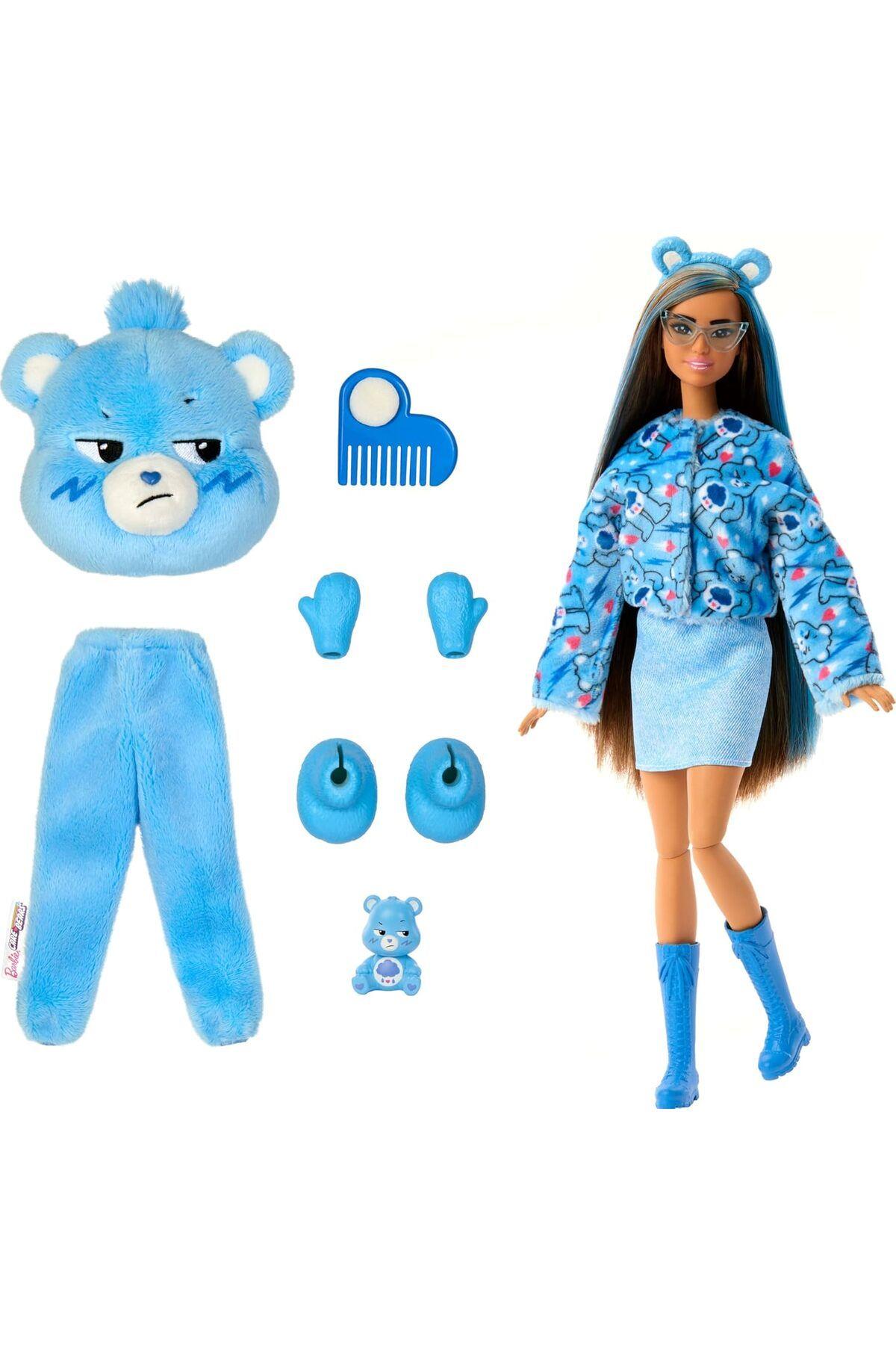 Cutie Reveal Care Bears Series - Grumpy Bear (Brunette)-Oyuncak Bebekler