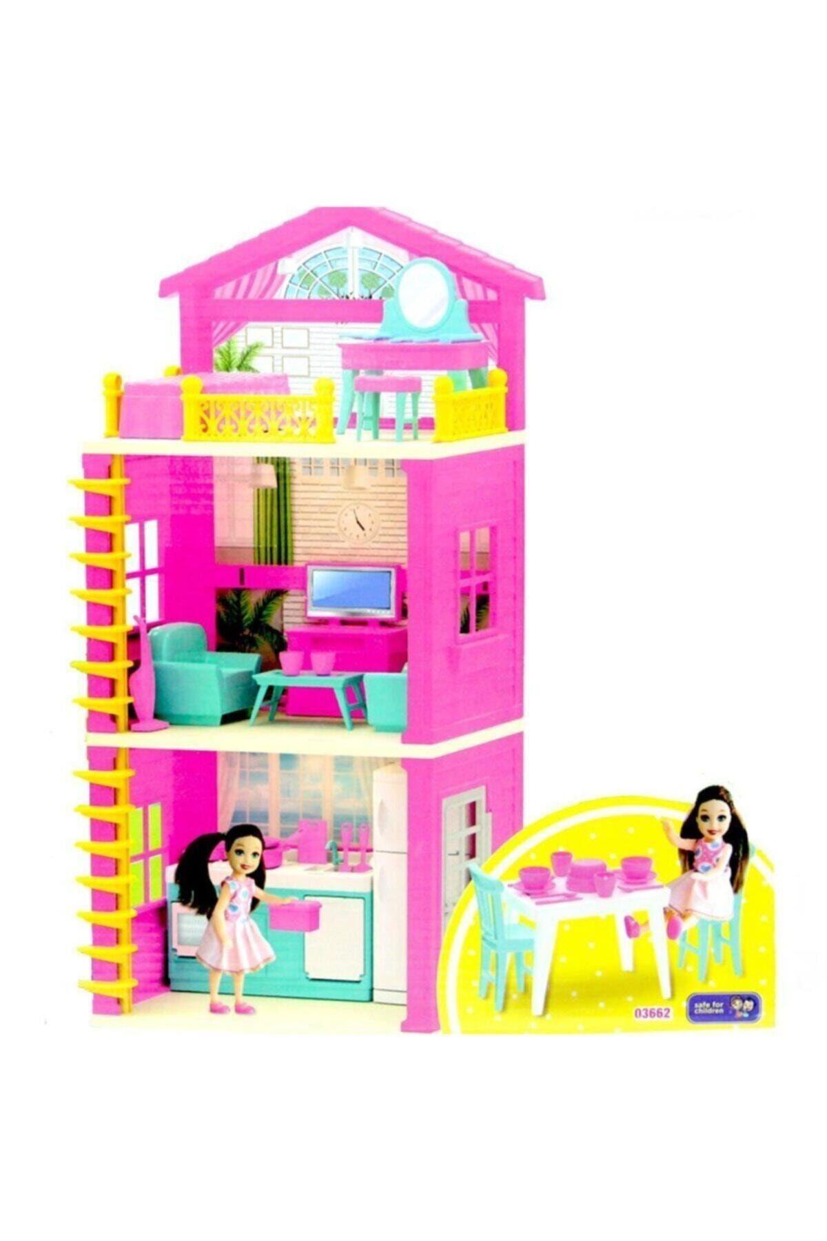 DEDE Lola'nın 3 Katlı Ev Seti 03662-Kız Rol Oyuncakları