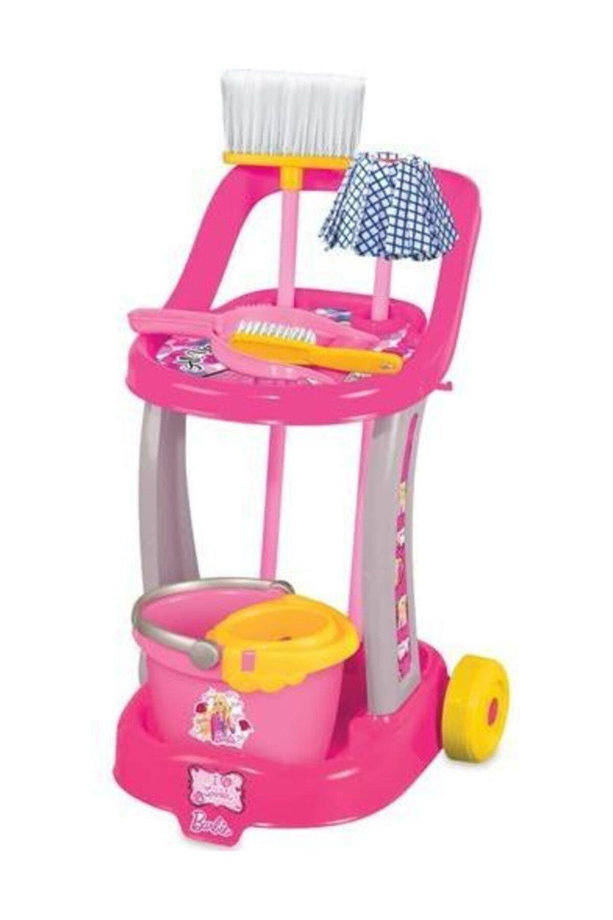 Dede Oyuncak Barbie Temizlik Arabası-Kız Rol Oyuncakları