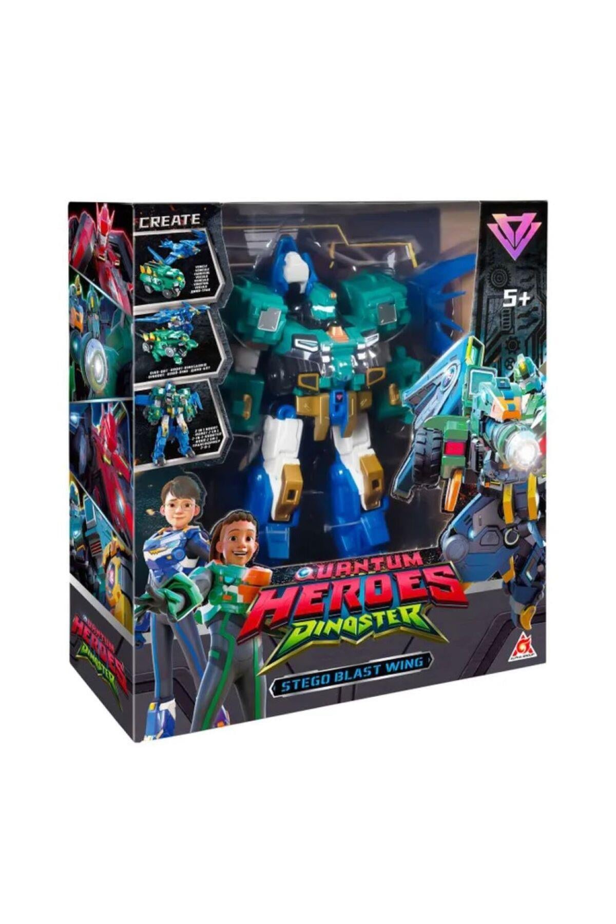 DİNOSTER STEGO BLAST WİNG 35 CM DÖNÜŞEN ROBOT-Karakter Figürleri