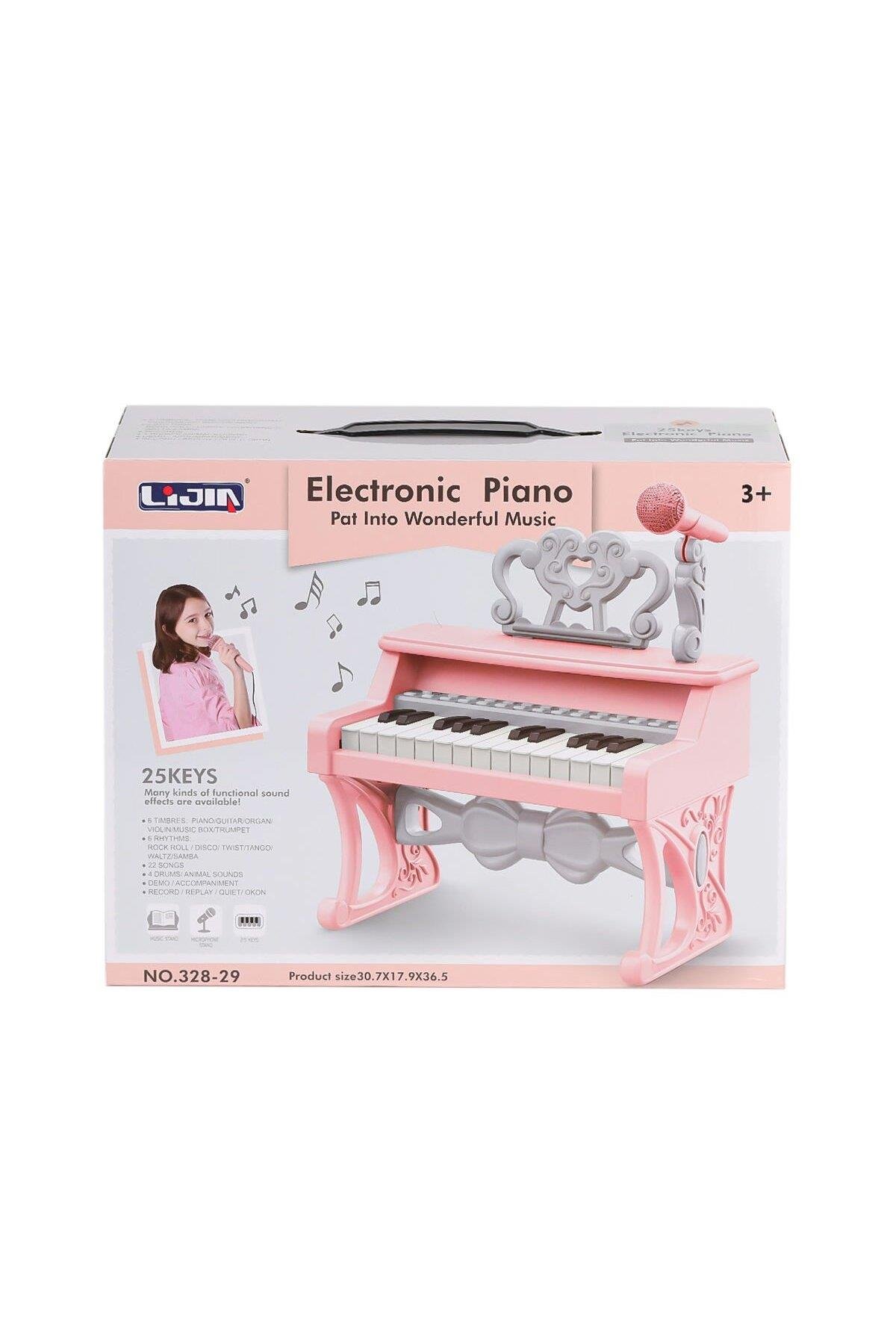 Elektronik Piyano Can Oyuncak, 25 Tuş, Ses ve Ritim Fonksiyonları, Çocuklar İçin Eğlence-Müzik Aletleri