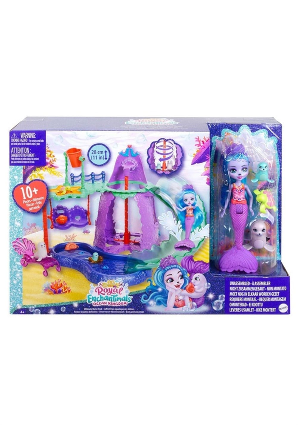 ENCHANTIMALS OKYANUS KRALLIGI EGLENCELI SU PARKI MATE-HCG03-Oyuncak Bebekler