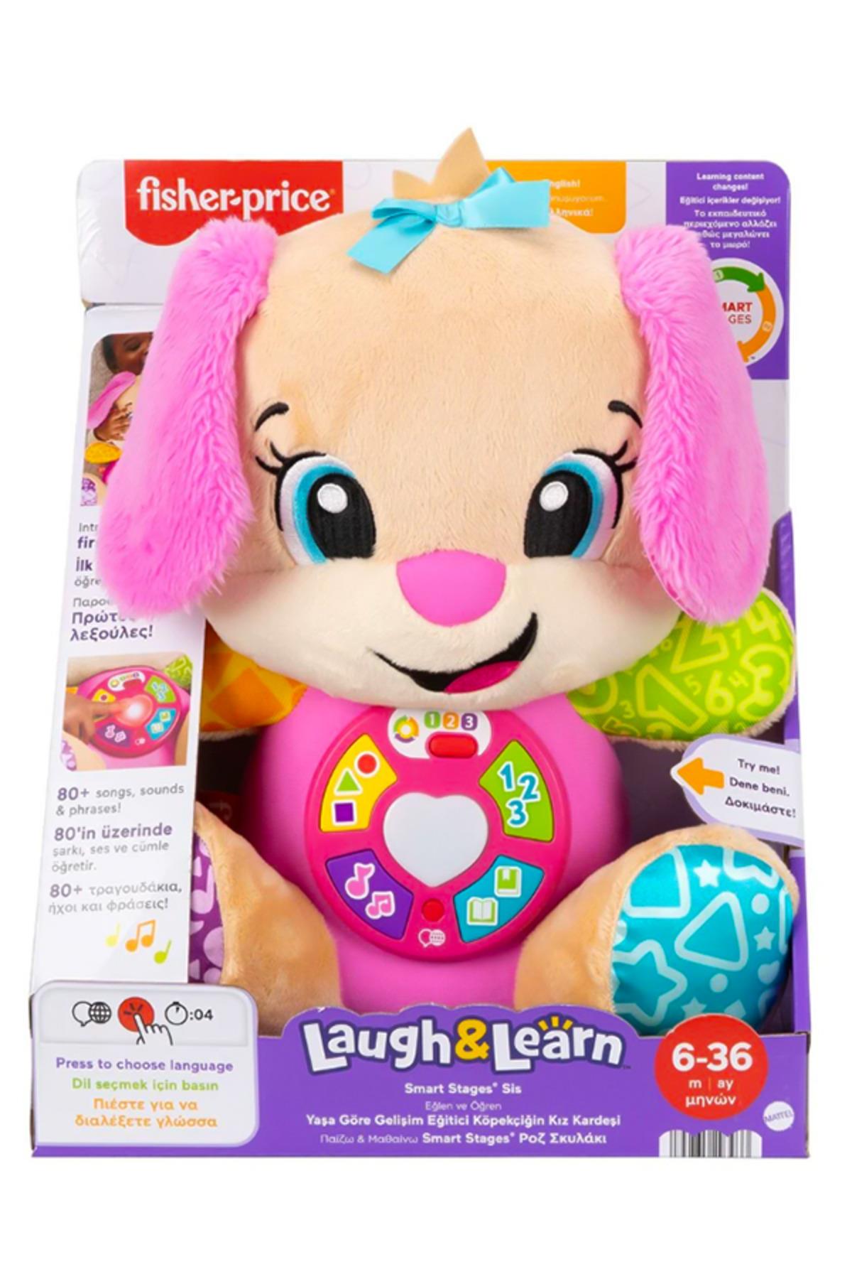 Fisher-Price Eğlen ve Öğren Yaşa Göre Gelişim Köpekçiğin Kız Kardeşi, müzikli, bebek oyuncağı JFD34-Eğitici Oyuncak