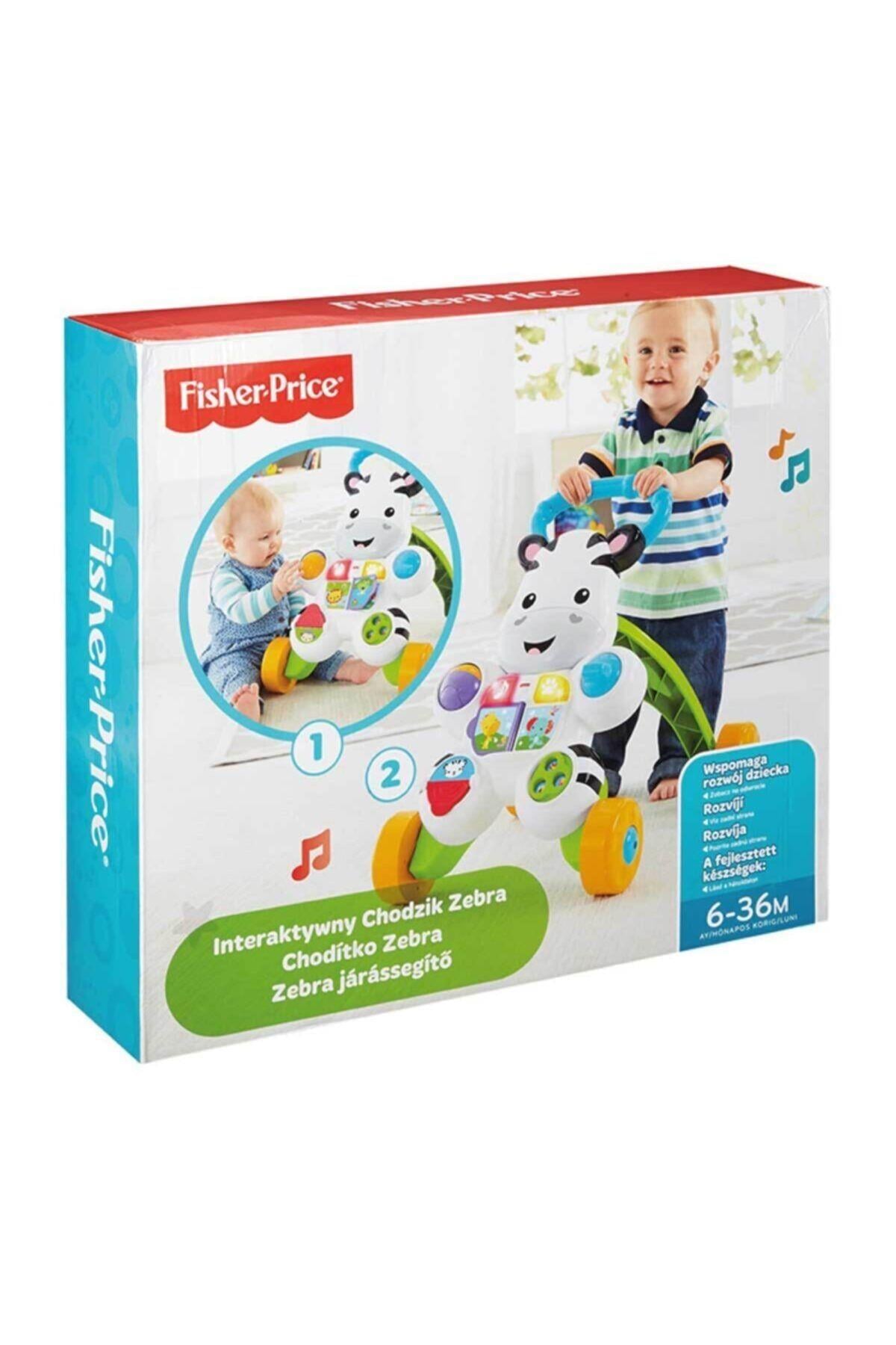 FISHER PRICE Fisher-Price Melodili Zebra Yürüteç Yürüme Yardımcısı DLD80-Eğitici Oyuncak