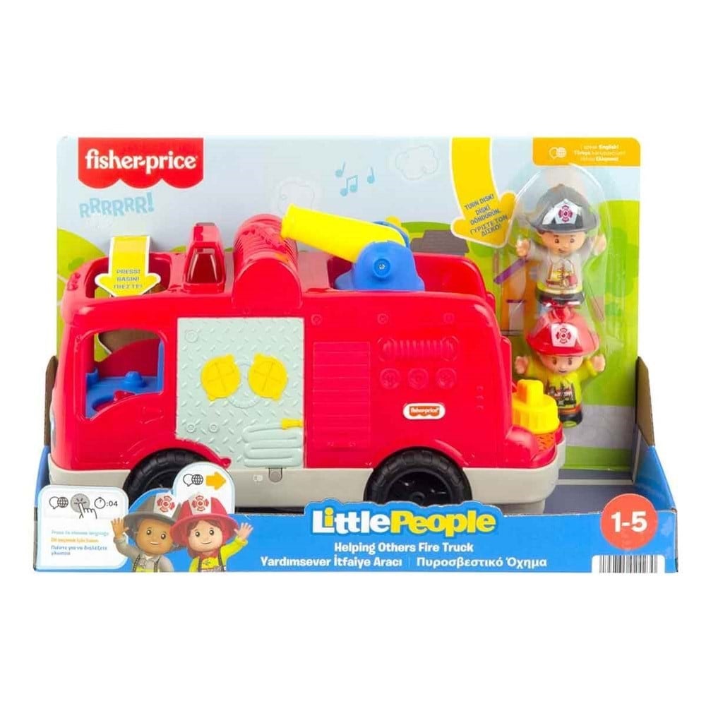 Fisher Price Little People Yardımsever Itfaiye Arabası HDJ24-Eğitici Oyuncaklar