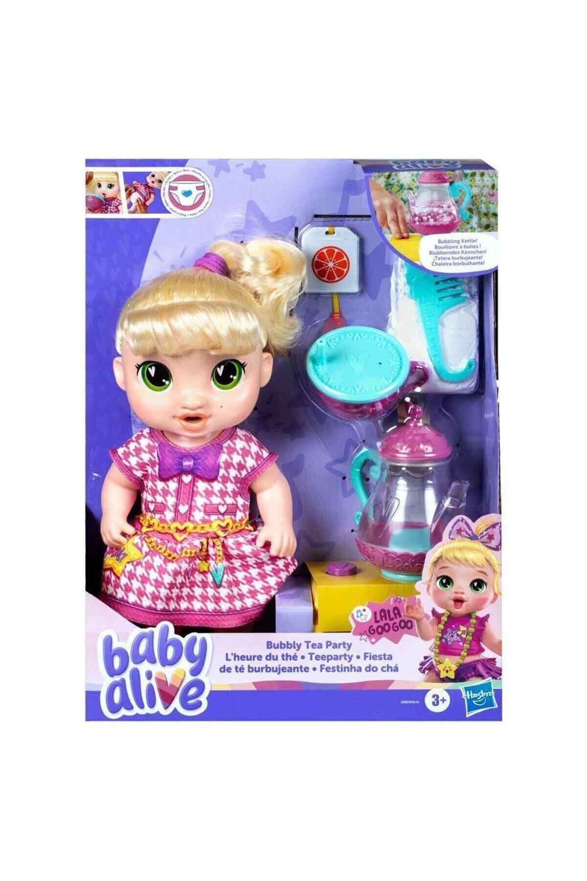 G0608 Baby Alive Bubbly Tea Party - Fokurdayan Çay Partisi Lala +3 yaş-Oyuncak Bebekler
