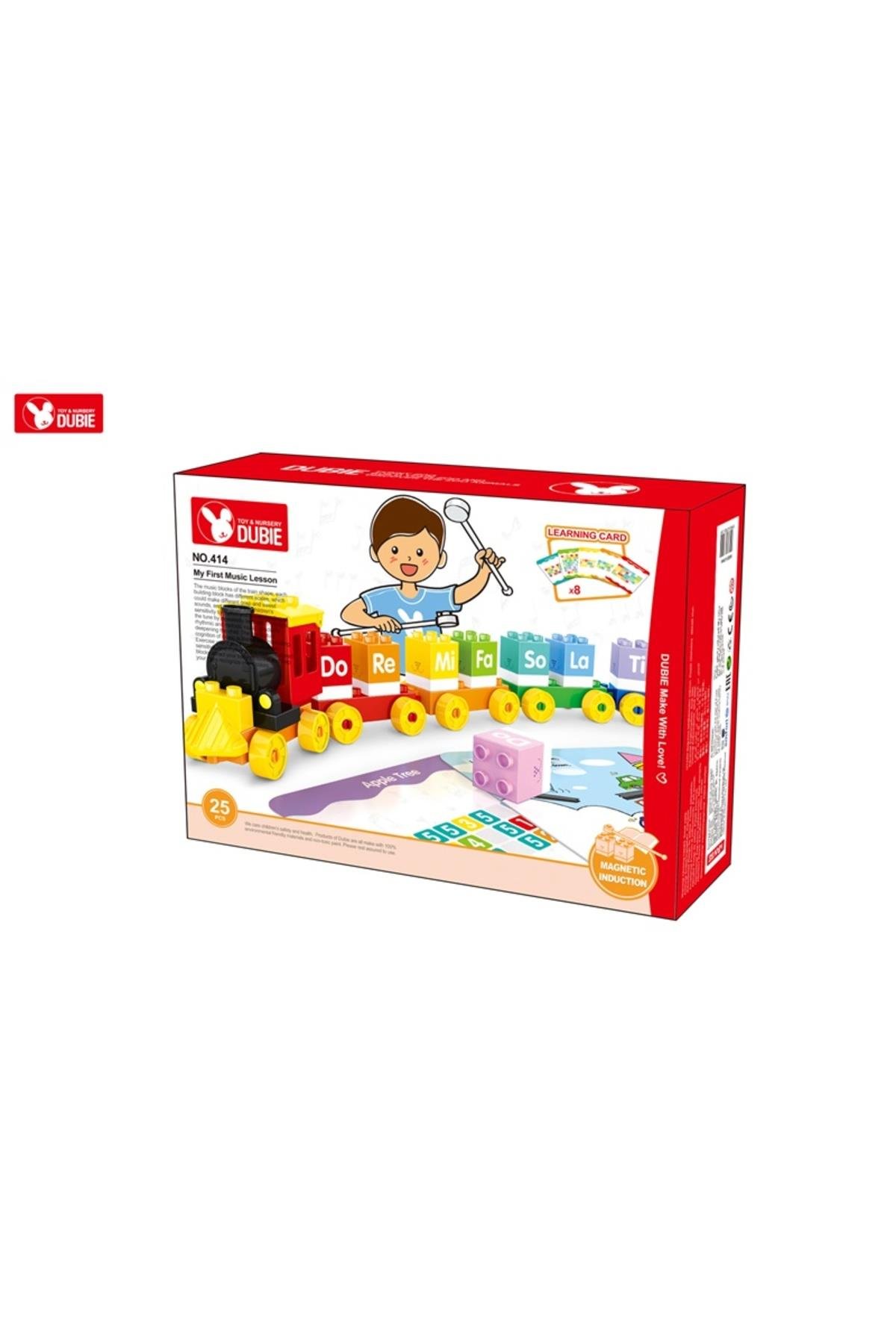 Galtoys Wange Dubıe Müzik Treni 414 (+6 Kart) 25 Parça-Eğitici Oyuncak