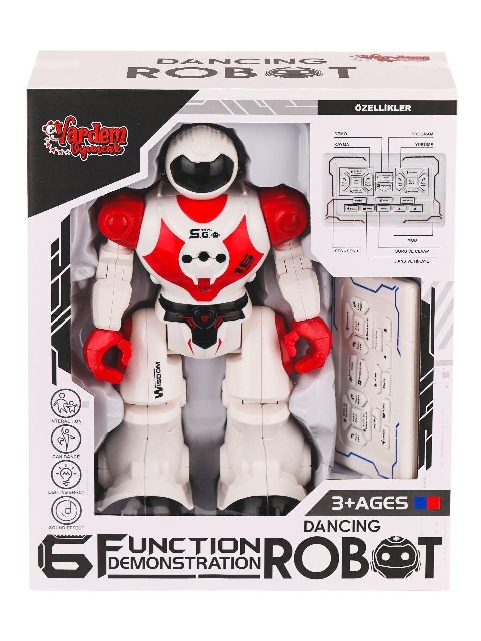 GGE-606-29 Kumandalı Işıklı Dansçı İnteraktif Robot -Vardem Oyuncak-Robotlar