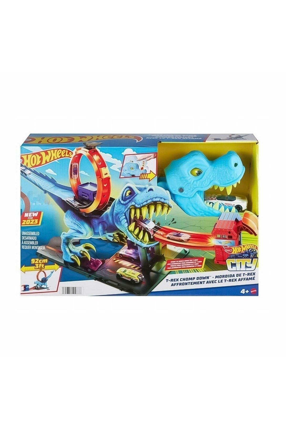 Hot Wheels Dinozor ile Mücadele Oyun Seti HKX42-Araba Garaj ve Setleri